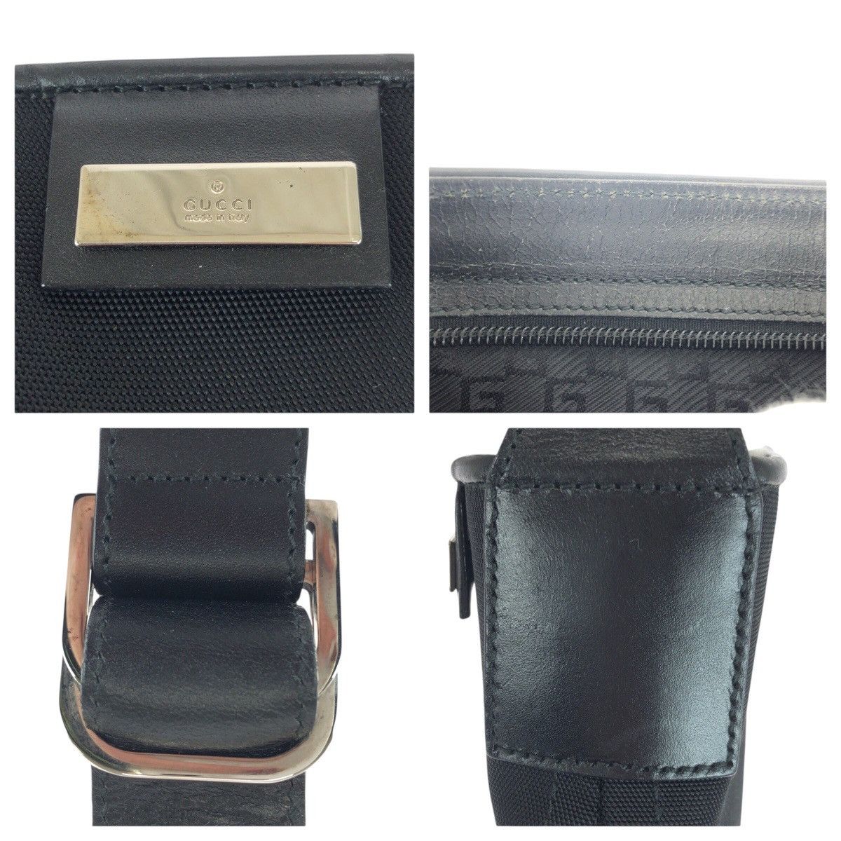 Gucci Gucci Gucci Canvas Leather Shoulder Bag Textile Shoulder Bag 0190422 DUTY FREE for USA Size ONE SIZE - 7 Thumbnail