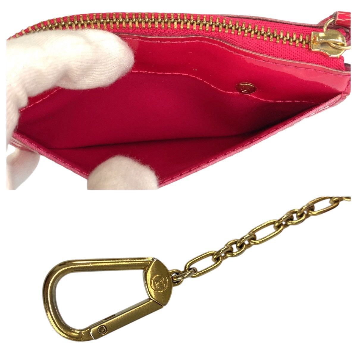 Louis Vuitton Louis Vuitton Louis Vuitton Pochette Cle Monogram Vernis Coin Case Plastic / Synthetic Coin Case M90312 DUTY FREE for USA Size ONE SIZE - 9 Thumbnail