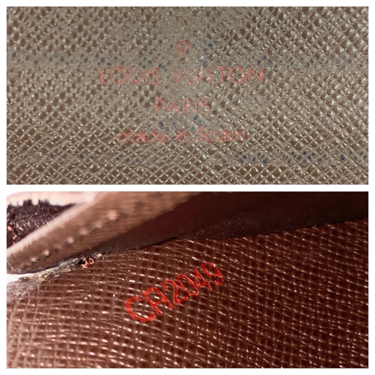 Louis Vuitton Louis Vuitton Louis Vuitton Portefeuille Sarah Damier Ebene Long Wallet Textile Long Wallet N61734 DUTY FREE for USA Size ONE SIZE - 5 Thumbnail