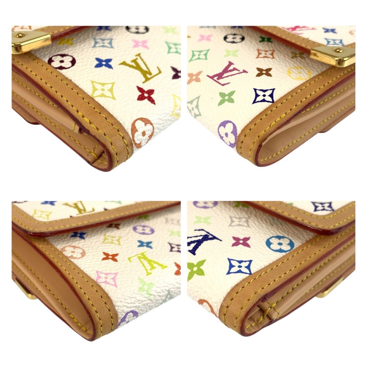 Louis Vuitton Louis Vuitton Louis Vuitton Multicolore Portemonnaie Billets Cartes compact wallet Textile Short Wallet M92983 DUTY FREE for USA Size ONE SIZE - 4 Thumbnail