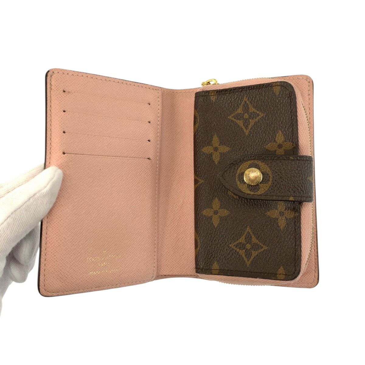 Louis Vuitton Louis Vuitton Louis Vuitton Portefeuille Juliette Monogram Wallet Textile Short Wallet M80973 DUTY FREE for USA Size ONE SIZE - 4 Thumbnail