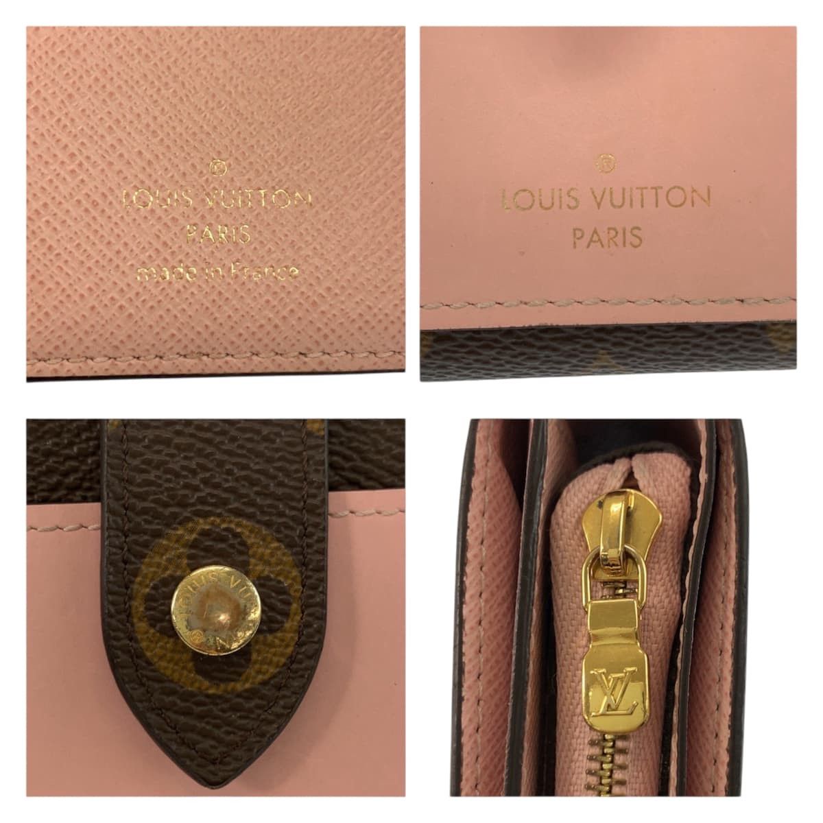 Louis Vuitton Louis Vuitton Louis Vuitton Portefeuille Juliette Monogram Wallet Textile Short Wallet M80973 DUTY FREE for USA Size ONE SIZE - 3 Thumbnail