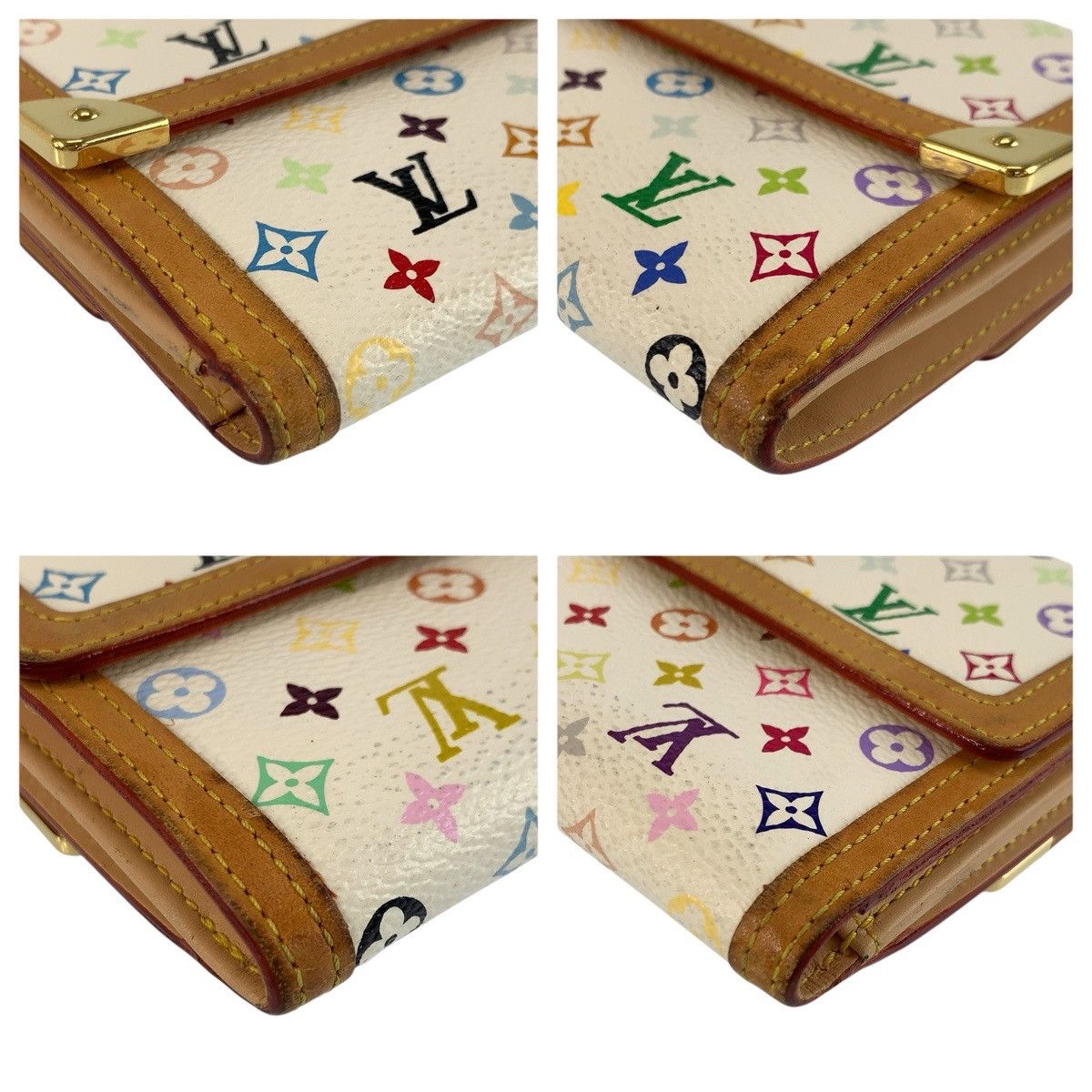 Louis Vuitton Louis Vuitton Louis Vuitton Multicolor Monogram Compact Wallet Textile Short Wallet M92983 DUTY FREE for USA Size ONE SIZE - 4 Thumbnail