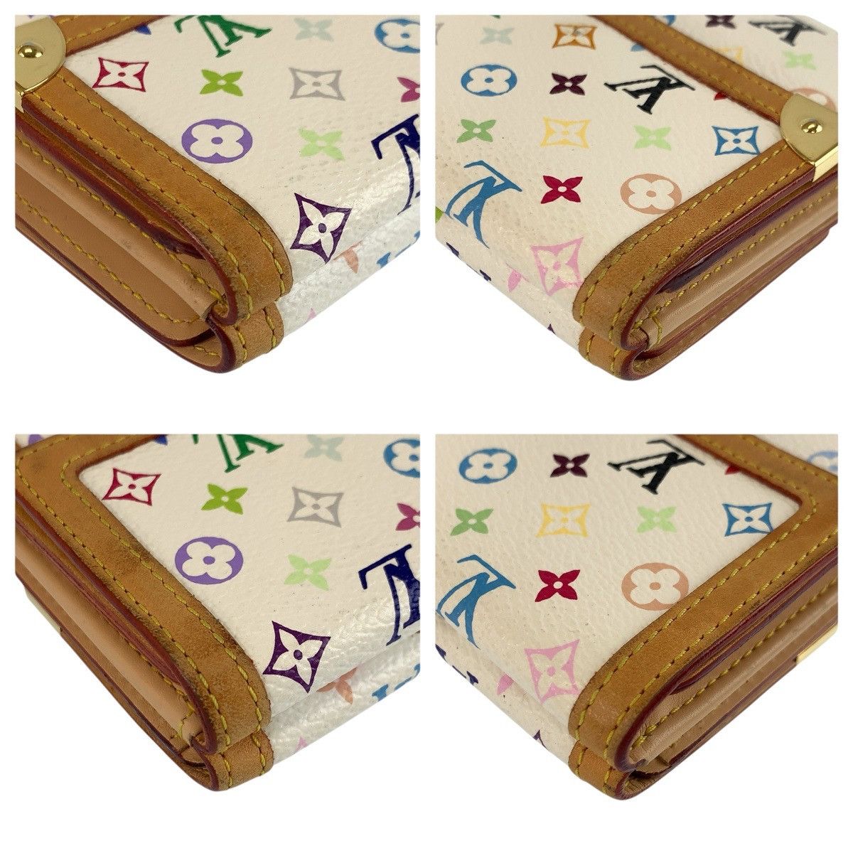 Louis Vuitton Louis Vuitton Louis Vuitton Multicolor Monogram Compact Wallet Textile Short Wallet M92983 DUTY FREE for USA Size ONE SIZE - 5 Thumbnail