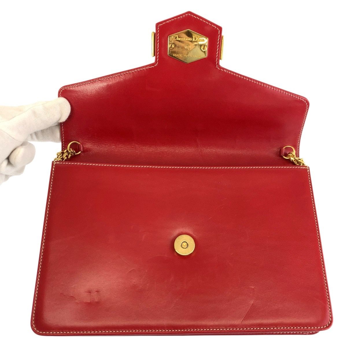 Dior Dior Christian Dior Leather Chain Shoulder Bag Leather Shoulder Bag DUTY FREE for USA Size ONE SIZE - 8 Thumbnail