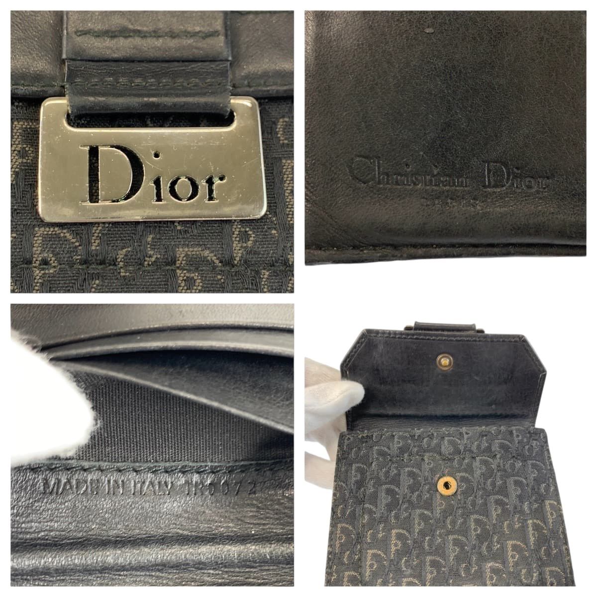 Dior Dior Christian Dior Trotter Canvas Leather Wallet Textile Short Wallet TR0072 DUTY FREE for USA Size ONE SIZE - 3 Thumbnail