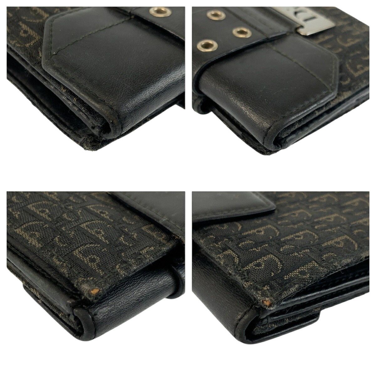 Dior Dior Christian Dior Trotter Canvas Leather Wallet Textile Short Wallet TR0072 DUTY FREE for USA Size ONE SIZE - 5 Thumbnail