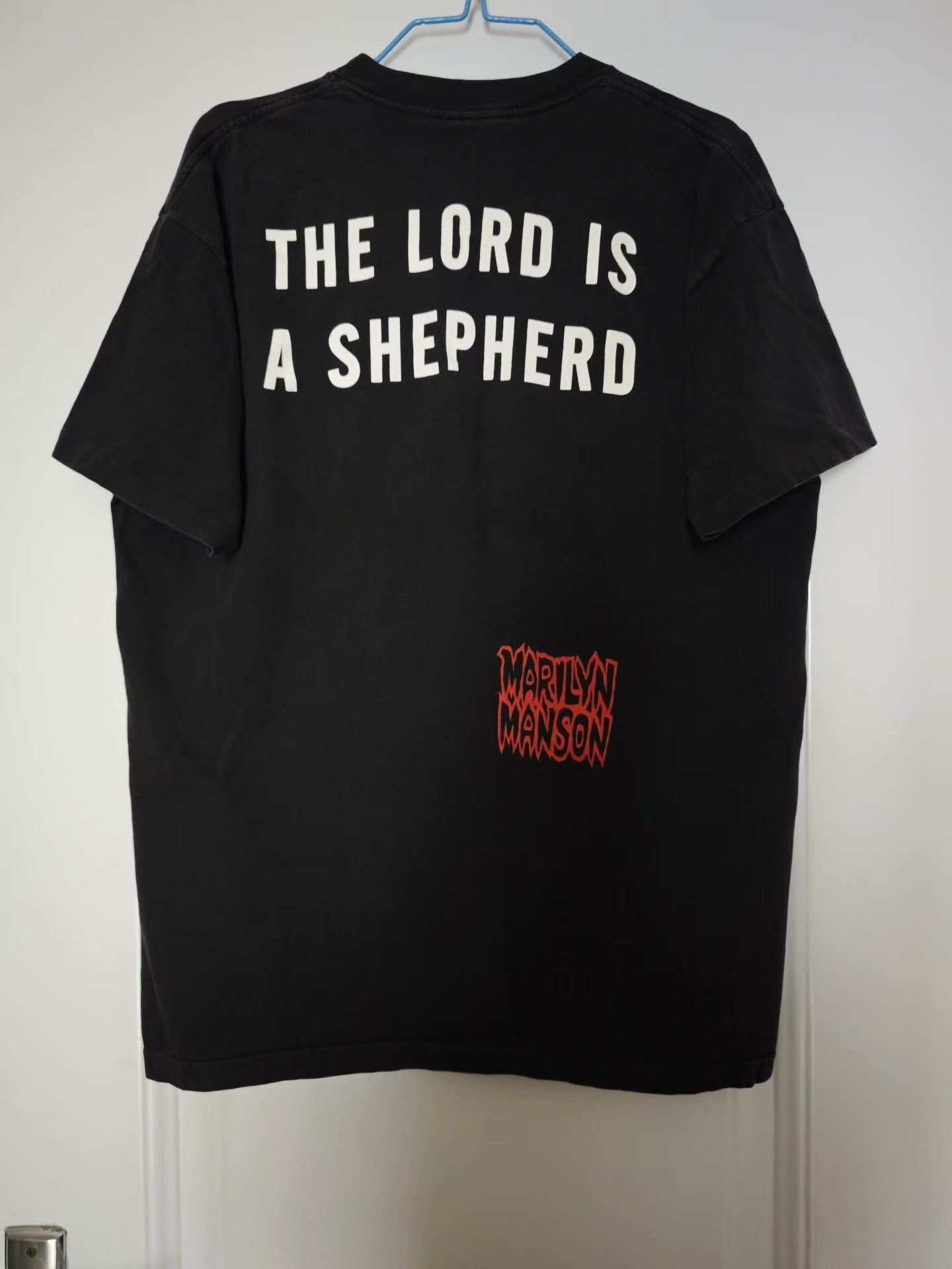Vintage Manson 'Beware of God' Vintage T-shirt Size US M / EU 48-50 / 2 - 2 Thumbnail