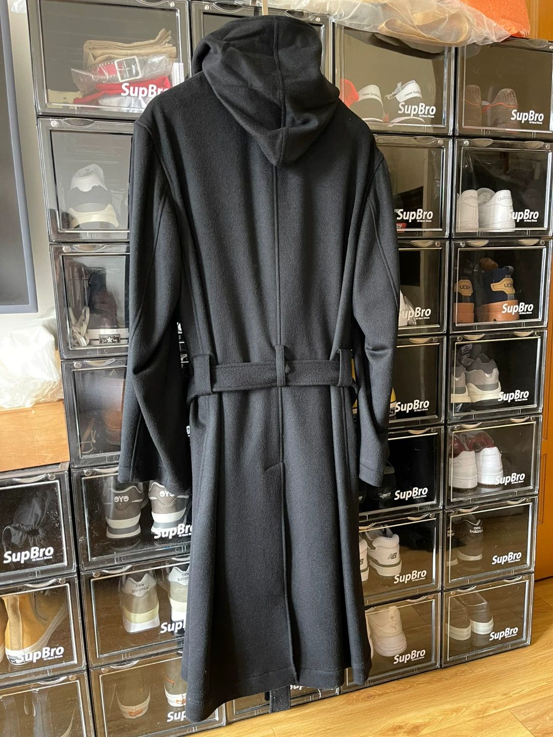 Yohji Yamamoto Yohji Yamamoto Belted Hooded Cashmere Coat Size US M / EU 48-50 / 2 - 3 Thumbnail