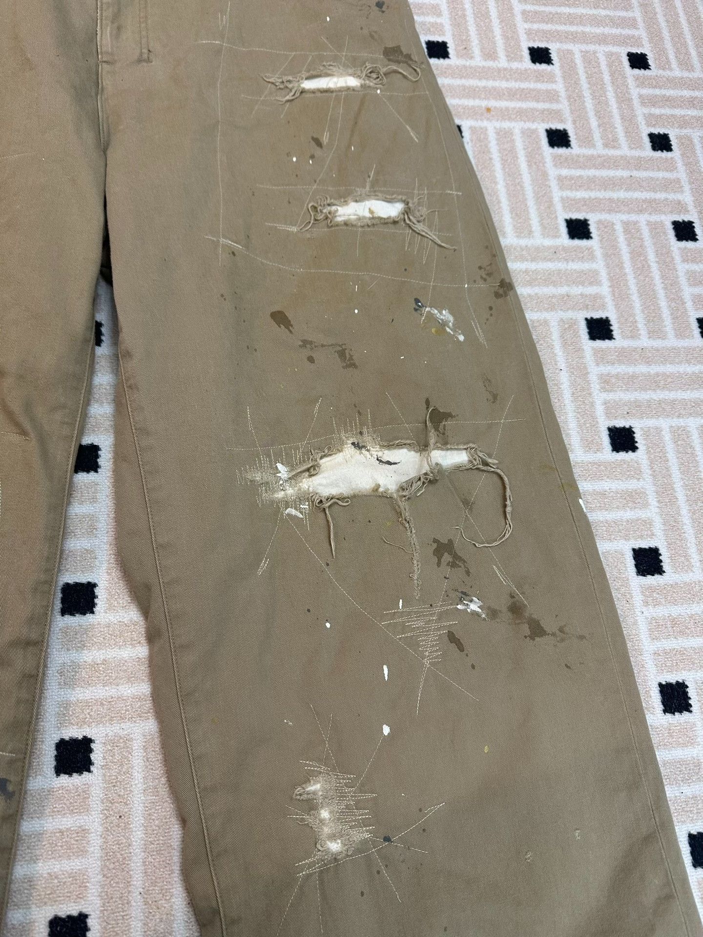 Other ANCELLM REMAKE WIDE CHINO TROUSERS Size US 26 / EU 42 - 4 Thumbnail