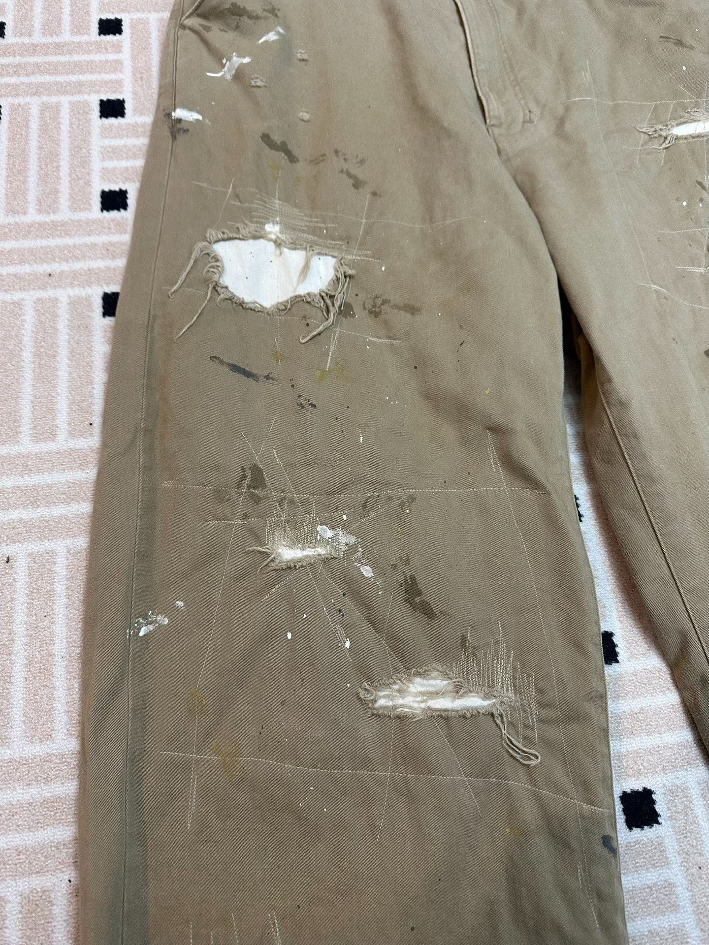 Other ANCELLM REMAKE WIDE CHINO TROUSERS Size US 26 / EU 42 - 3 Thumbnail