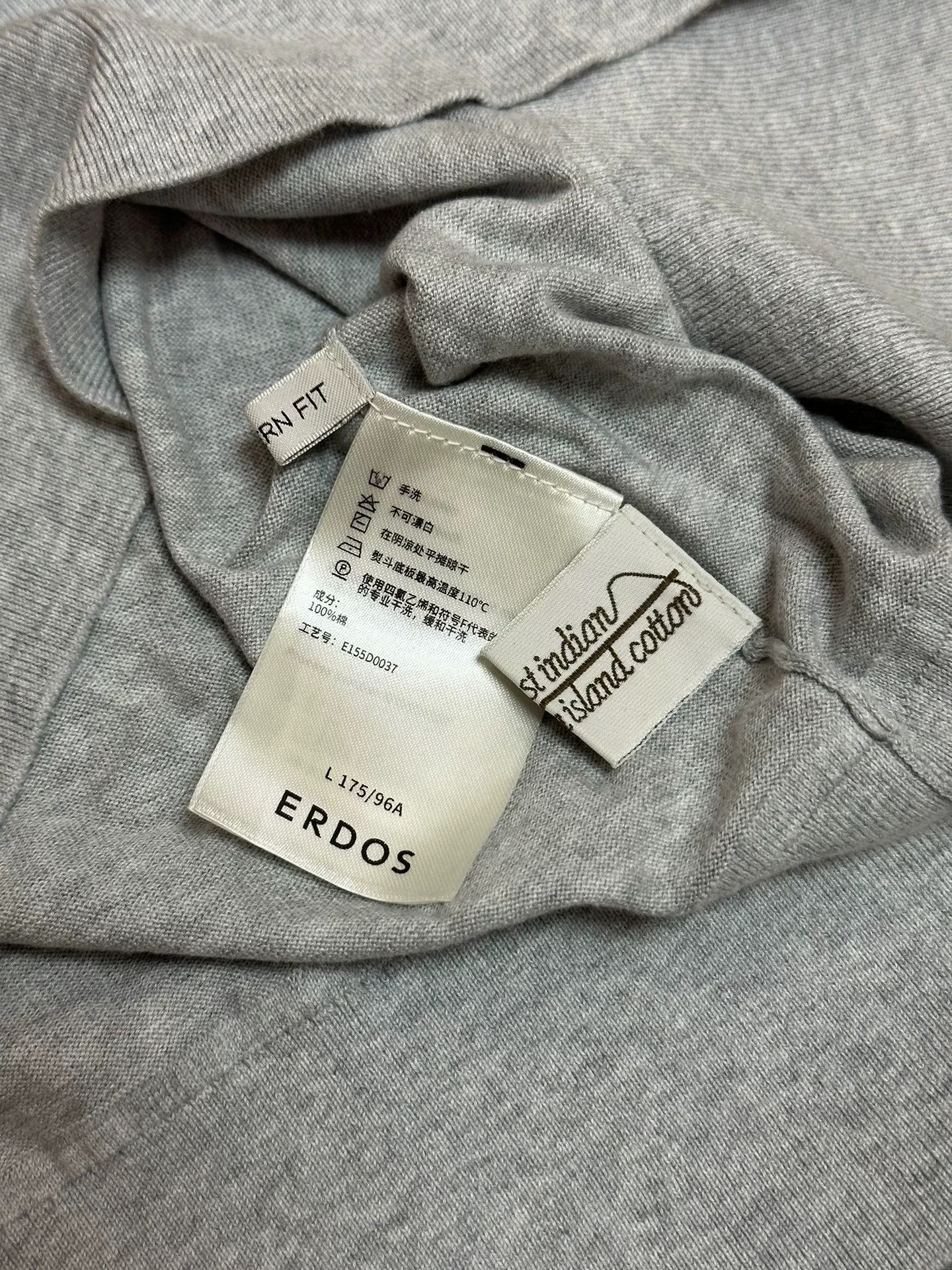 Other ERDOS 2025 SS Sea Island Cotton Crewneck T-shirt Size US L / EU 52-54 / 3 - 4 Thumbnail