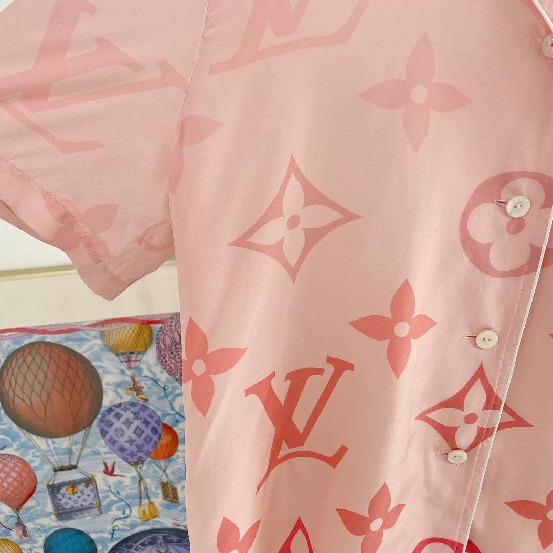 Louis Vuitton Louis Vuitton Monogram Silk Blouse 36 Size XS / US 0-2 / IT 36-38 - 6 Thumbnail