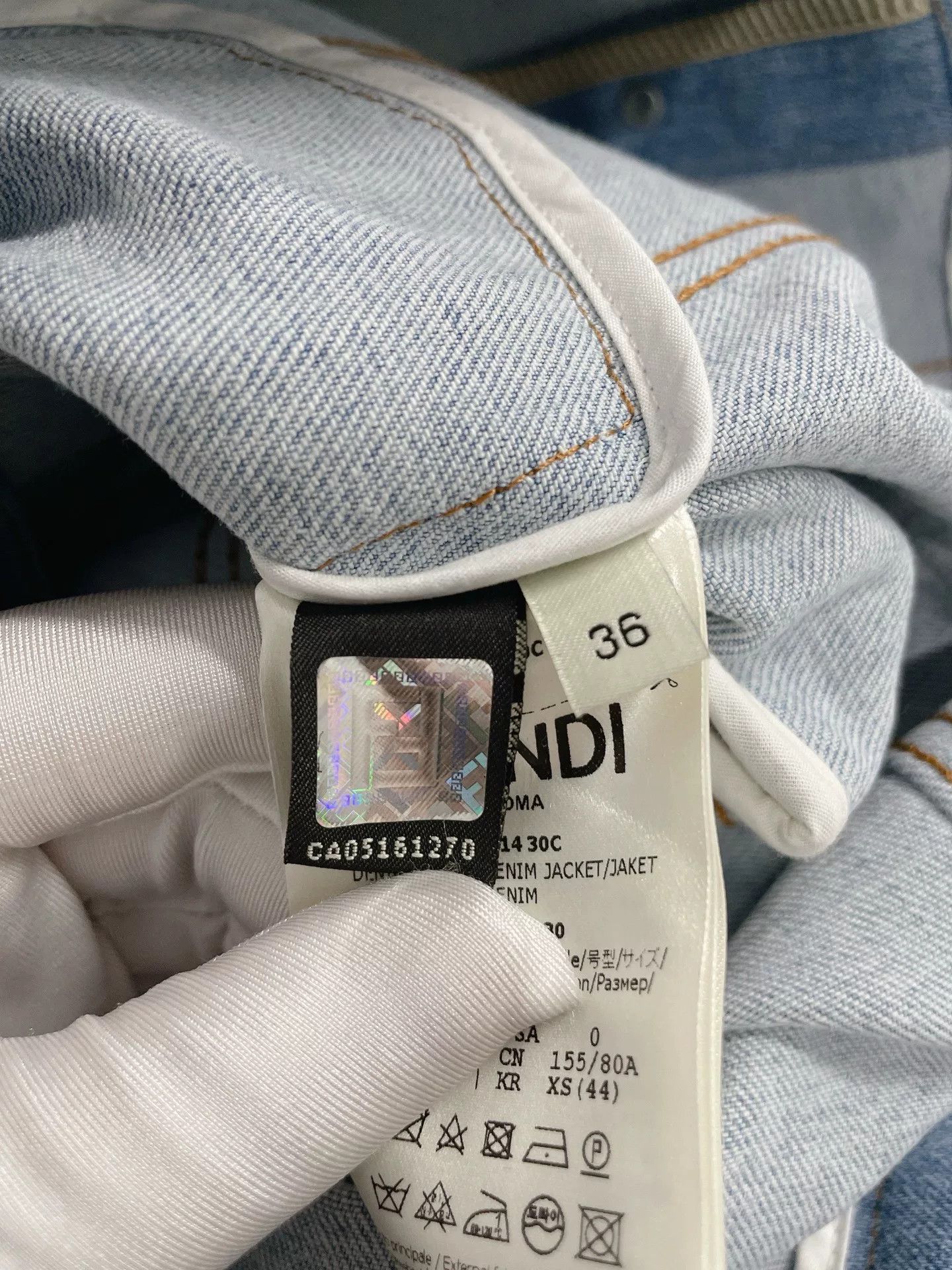 Fendi Fendi Blue Denim Jacket Size 36 Size XS / US 0-2 / IT 36-38 - 8 Thumbnail