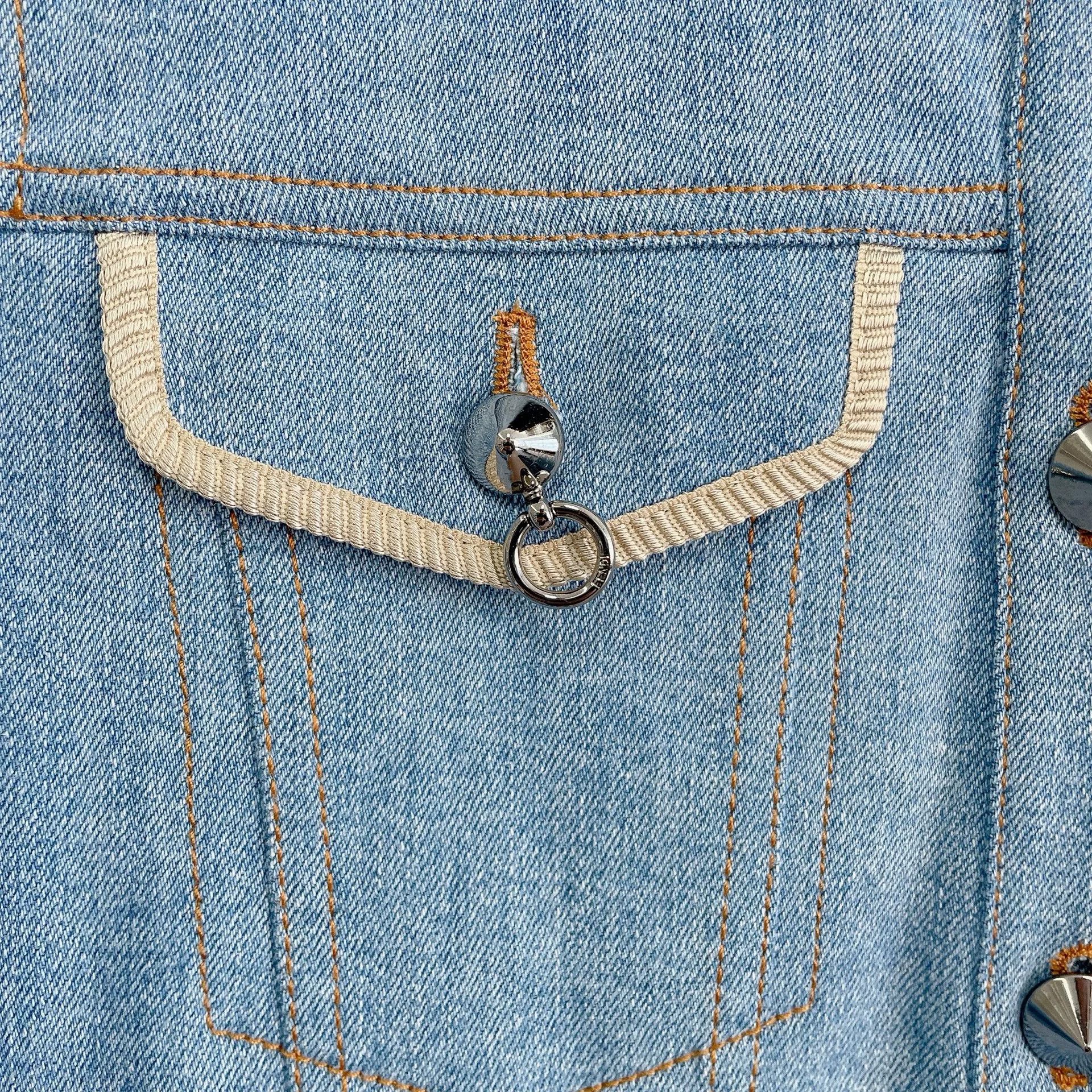 Fendi Fendi Blue Denim Jacket Size 36 Size XS / US 0-2 / IT 36-38 - 5 Thumbnail