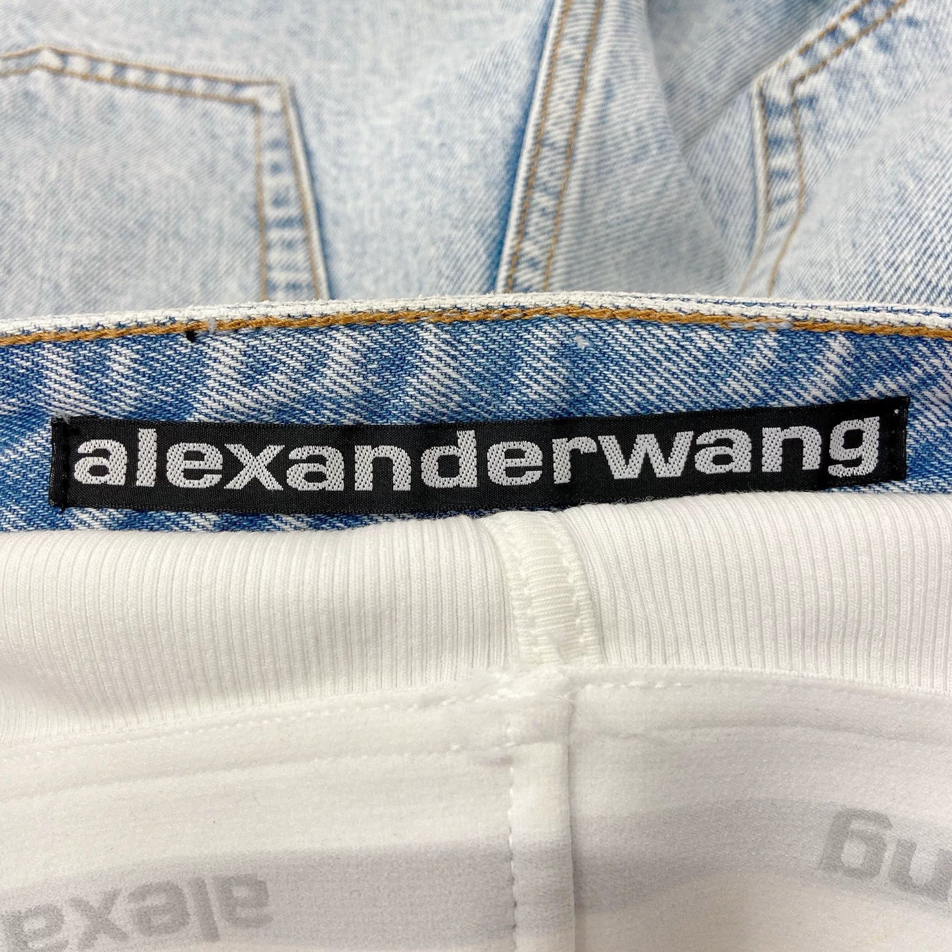 Alexander Wang Alexander Wang Fake Two-Piece Denim Shorts Size 24" / US 00 / IT 34 - 6 Thumbnail