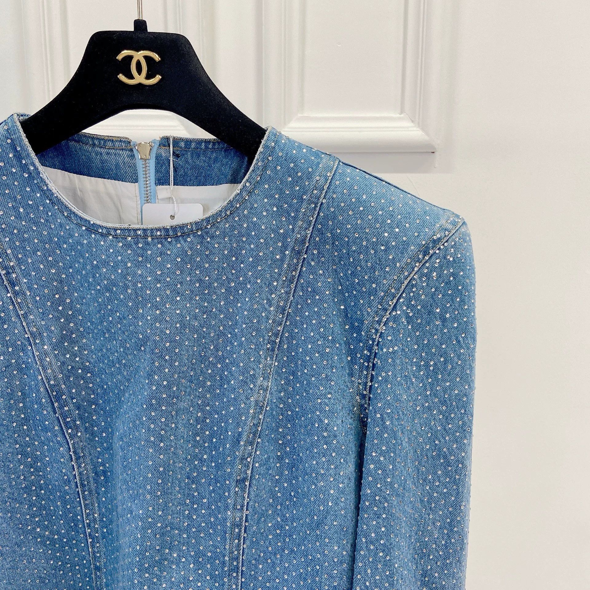 Balmain BALMAIN Full Diamond Denim Jacket Size US L / EU 52-54 / 3 - 5 Thumbnail