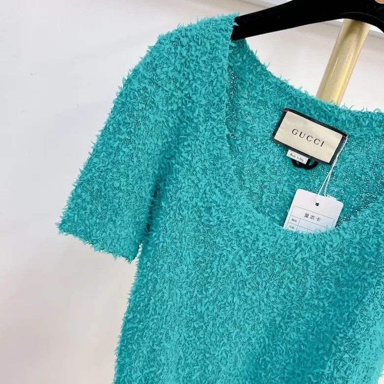 Gucci Gucci Blue Woolen Top XS Size XS / US 0-2 / IT 36-38 - 4 Thumbnail
