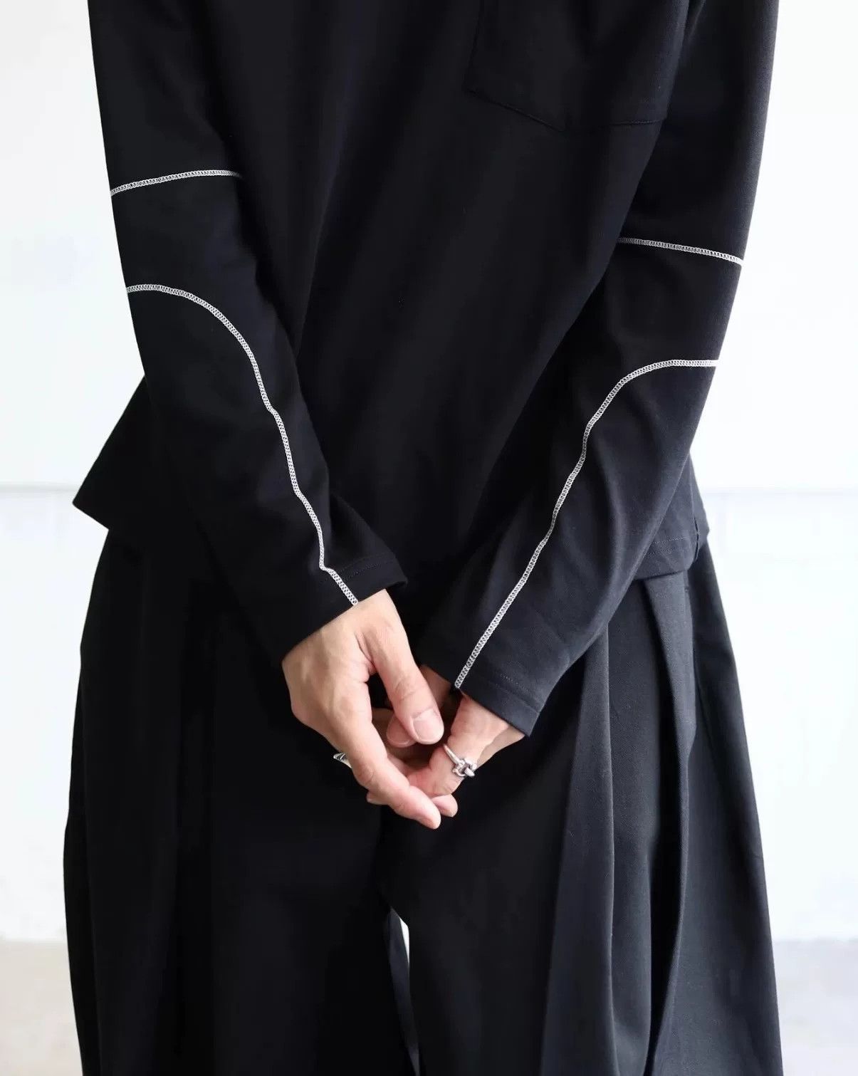 SAGE NATION Sage Nation 25SS Contrast Stitch Longsleeve T-shirt Size US M / EU 48-50 / 2 - 4 Thumbnail