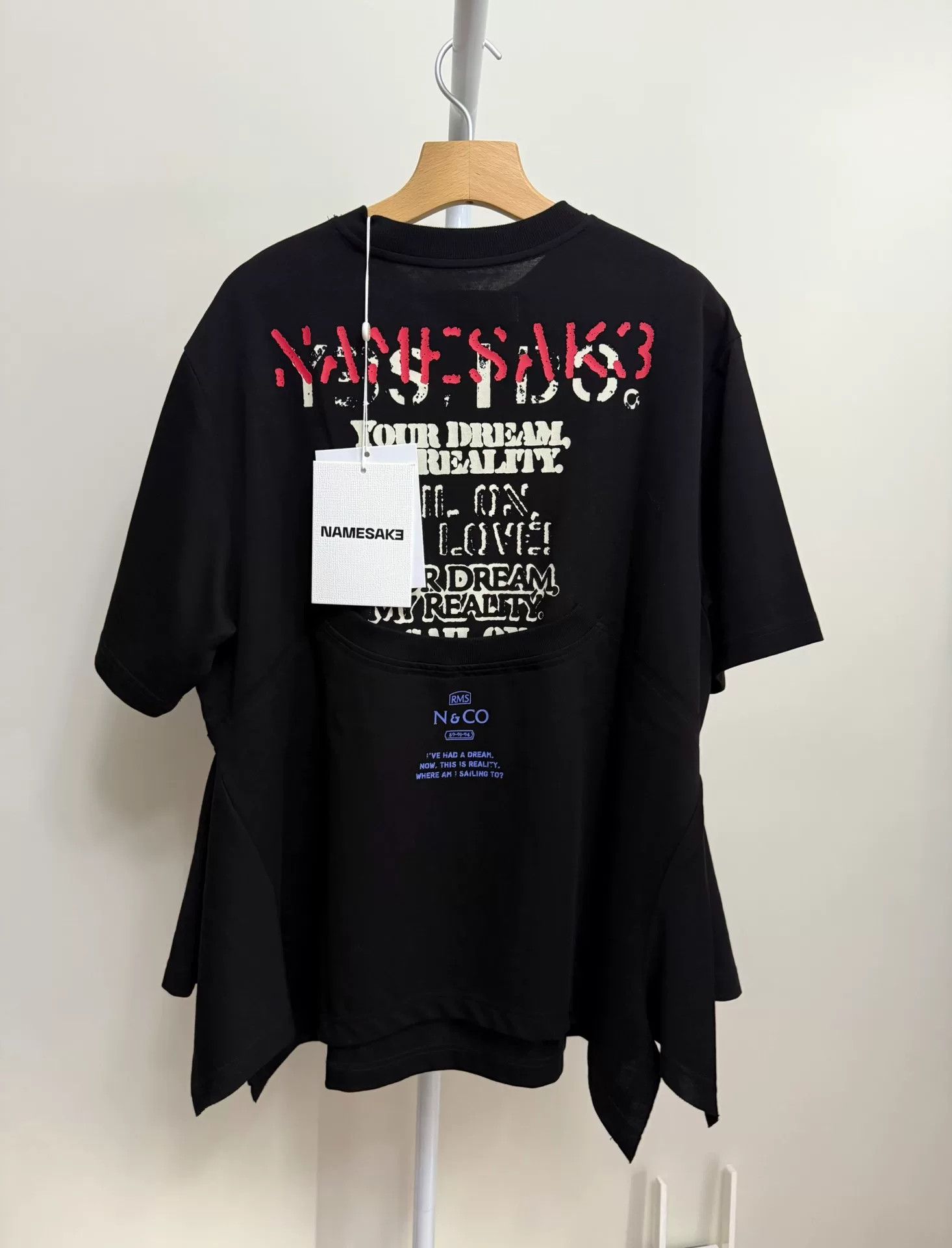 Other Namesake 25SS Collins Bowing Spliced Tee Size US XS / EU 42 / 0 - 3 Thumbnail