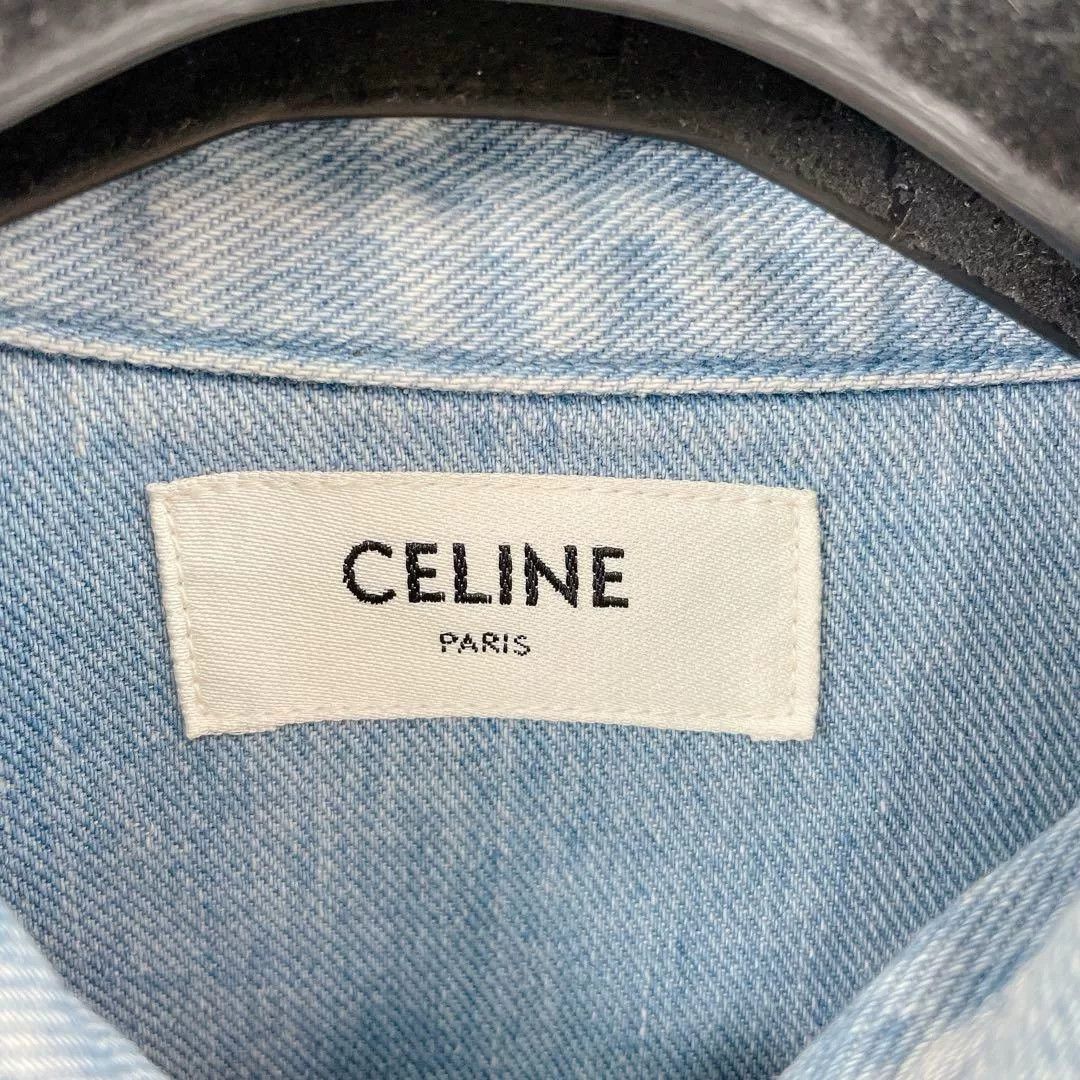 Celine Celine Short Denim Shirt M Size US M / EU 48-50 / 2 - 6 Thumbnail