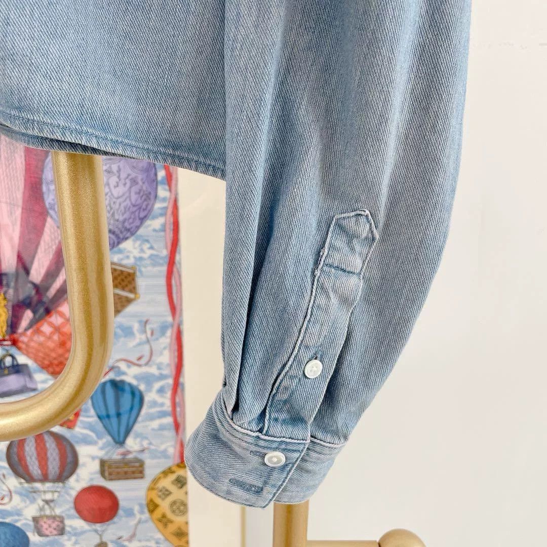Celine Celine Short Denim Shirt M Size US M / EU 48-50 / 2 - 5 Thumbnail