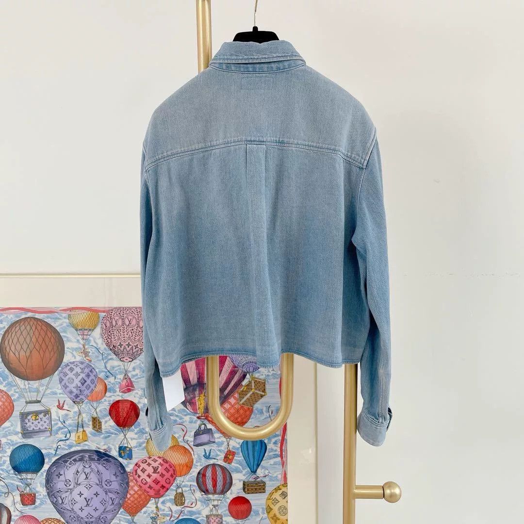 Celine Celine Short Denim Shirt M Size US M / EU 48-50 / 2 - 2 Thumbnail