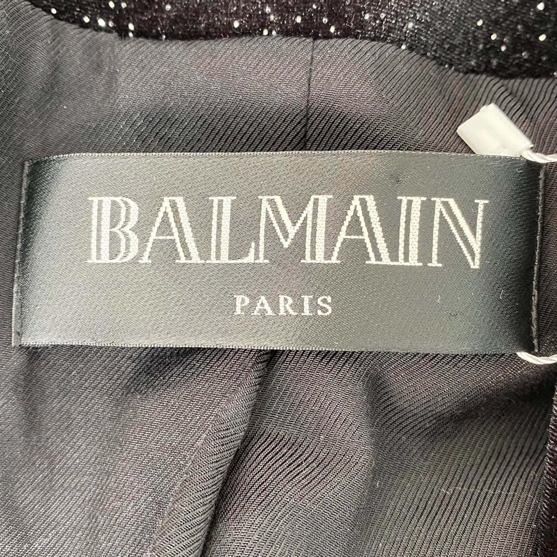 Balmain Balmain Black Velvet Coat Size 38 Size S / US 4 / IT 40 - 7 Thumbnail