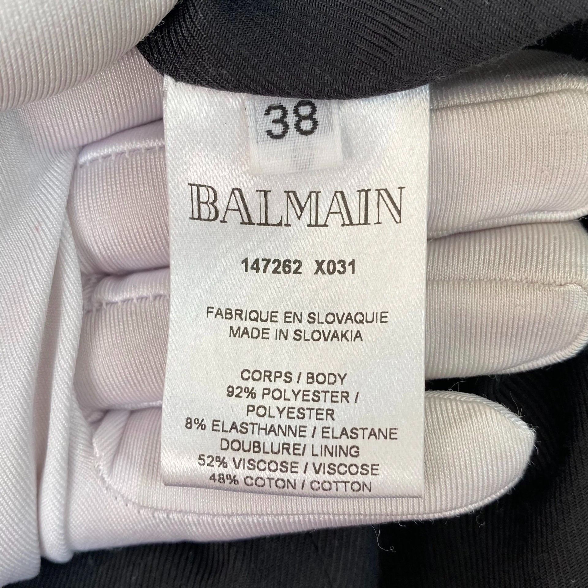 Balmain Balmain Black Velvet Coat Size 38 Size S / US 4 / IT 40 - 8 Thumbnail