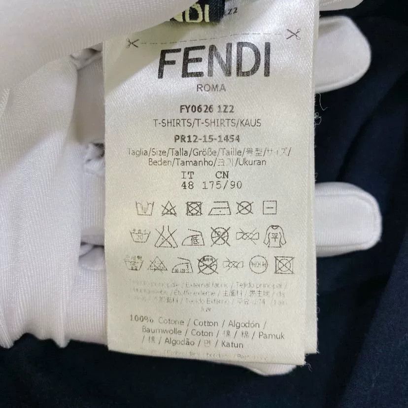 Fendi Fendi Black Rhinestone T-Shirt Size 48 Size US M / EU 48-50 / 2 - 7 Thumbnail