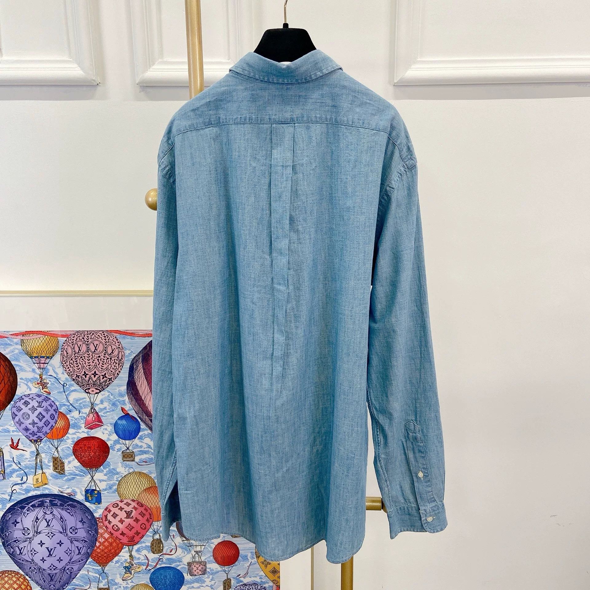 Ralph Lauren Ralph Lauren Light Denim Shirt XL Size US XL / EU 56 / 4 - 2 Thumbnail