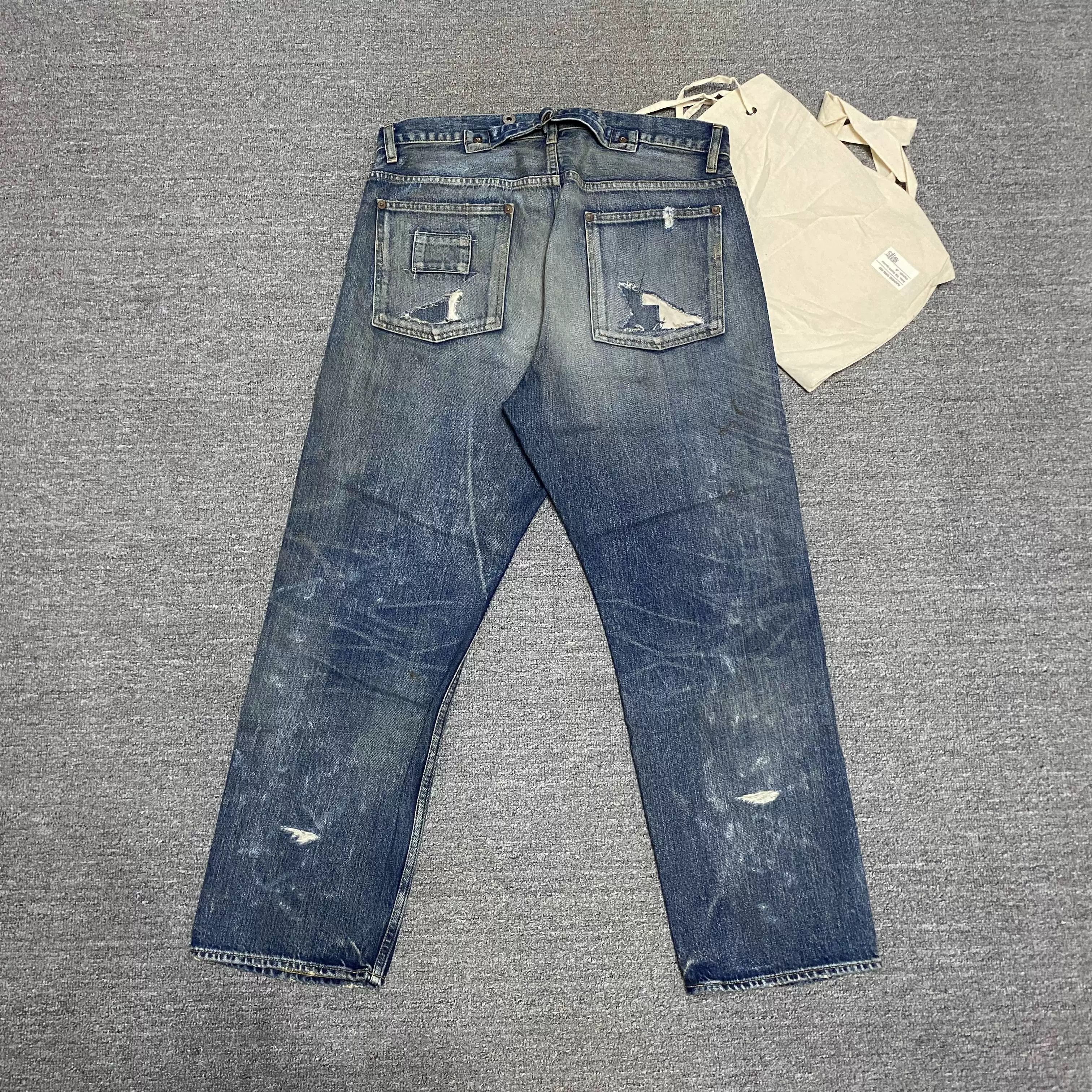 Madness MADNESS 24AW Made in Japan Washed Distressed Jeans Size US 31 - 3 Thumbnail