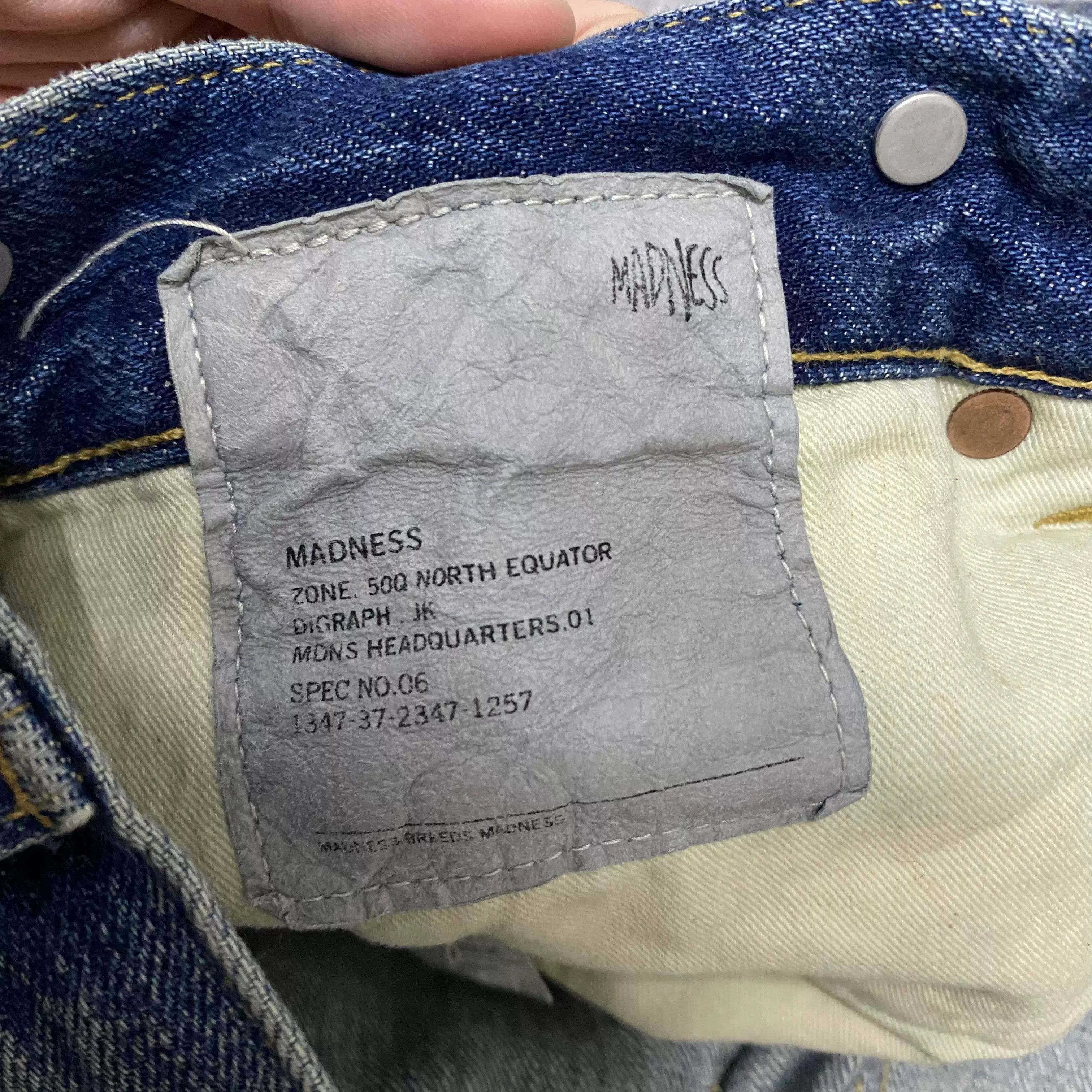 Madness MADNESS 24AW Made in Japan Washed Distressed Jeans Size US 31 - 5 Thumbnail