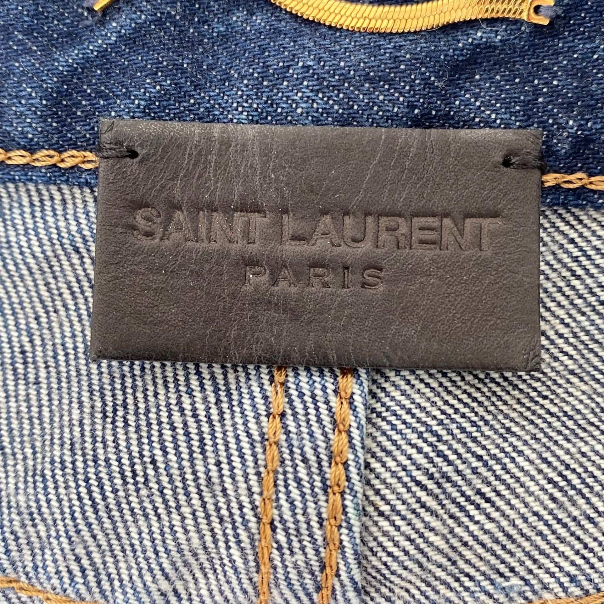 Saint Laurent Paris Saint Laurent Blue Denim Shorts 25 Size 25" / US 0 / IT 36 - 7 Thumbnail