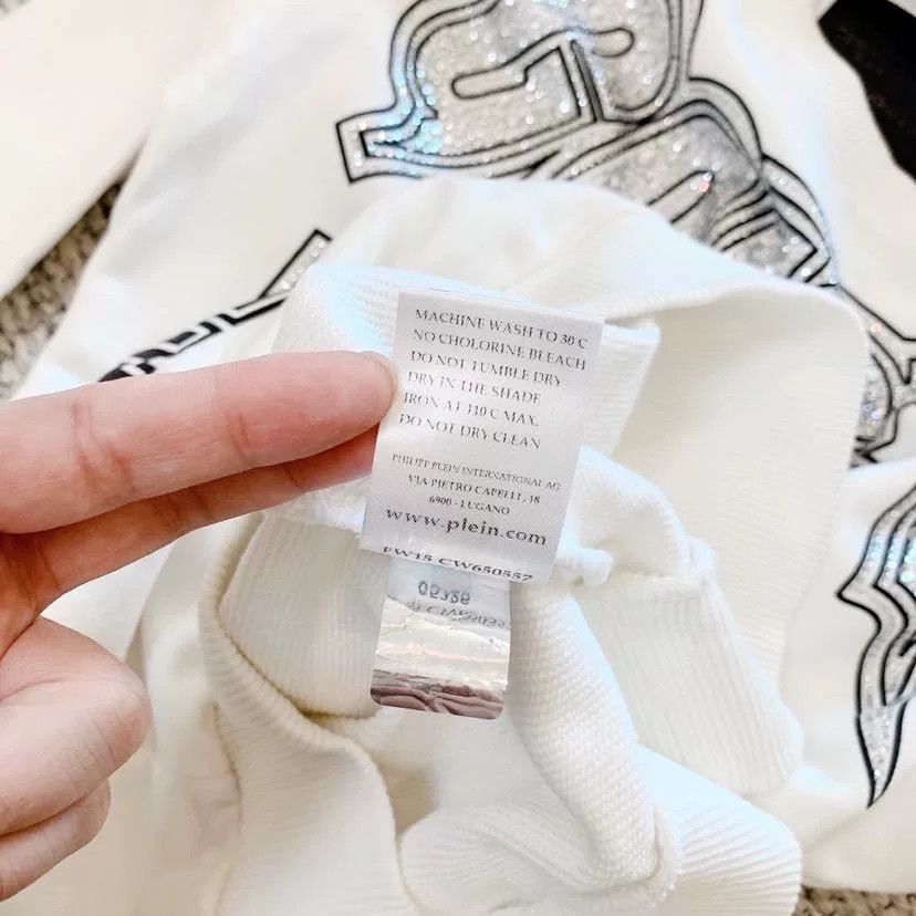 Philipp Plein Philipp Plein White Sweatshirt Size XS / US 0-2 / IT 36-38 - 8 Thumbnail