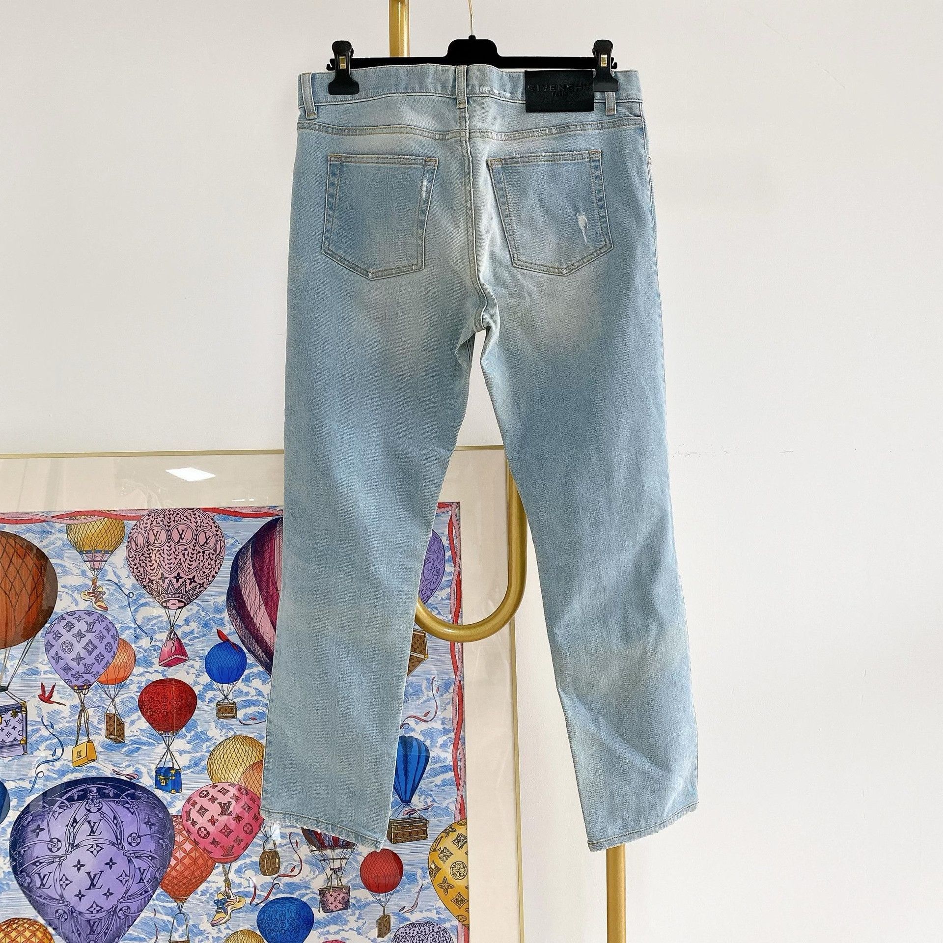 Givenchy Givenchy Blue Denim Ripped Jeans Size US 32 / EU 48 - 2 Thumbnail