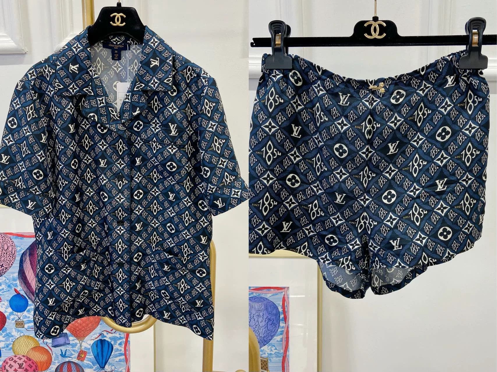 Louis Vuitton Louis Vuitton Logo Silk Shirt Set Size XS / US 0-2 / IT 36-38 - 3 Thumbnail