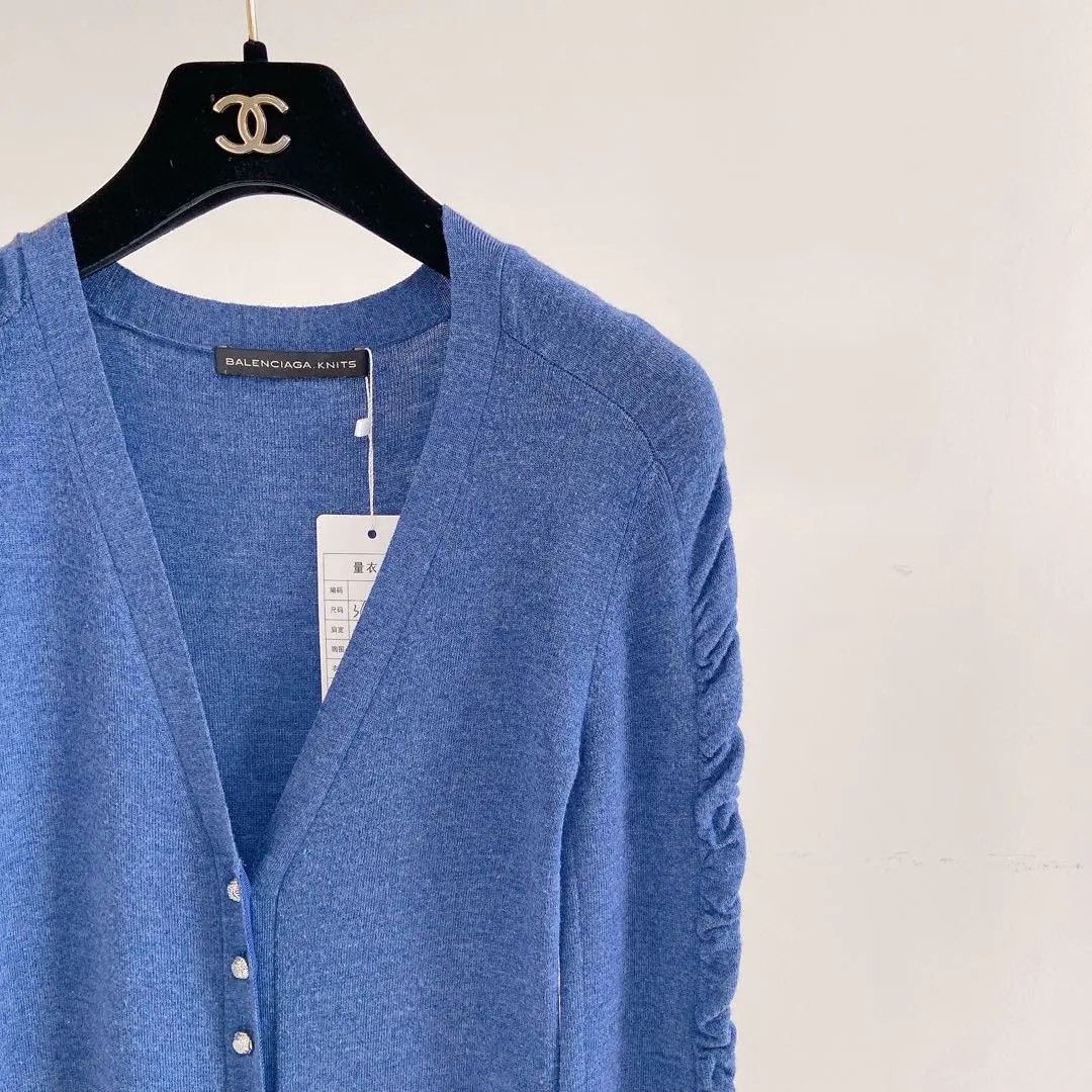 Balenciaga BALENCIAGA Blue Cardigan Size 36 Size XS / US 0-2 / IT 36-38 - 3 Thumbnail
