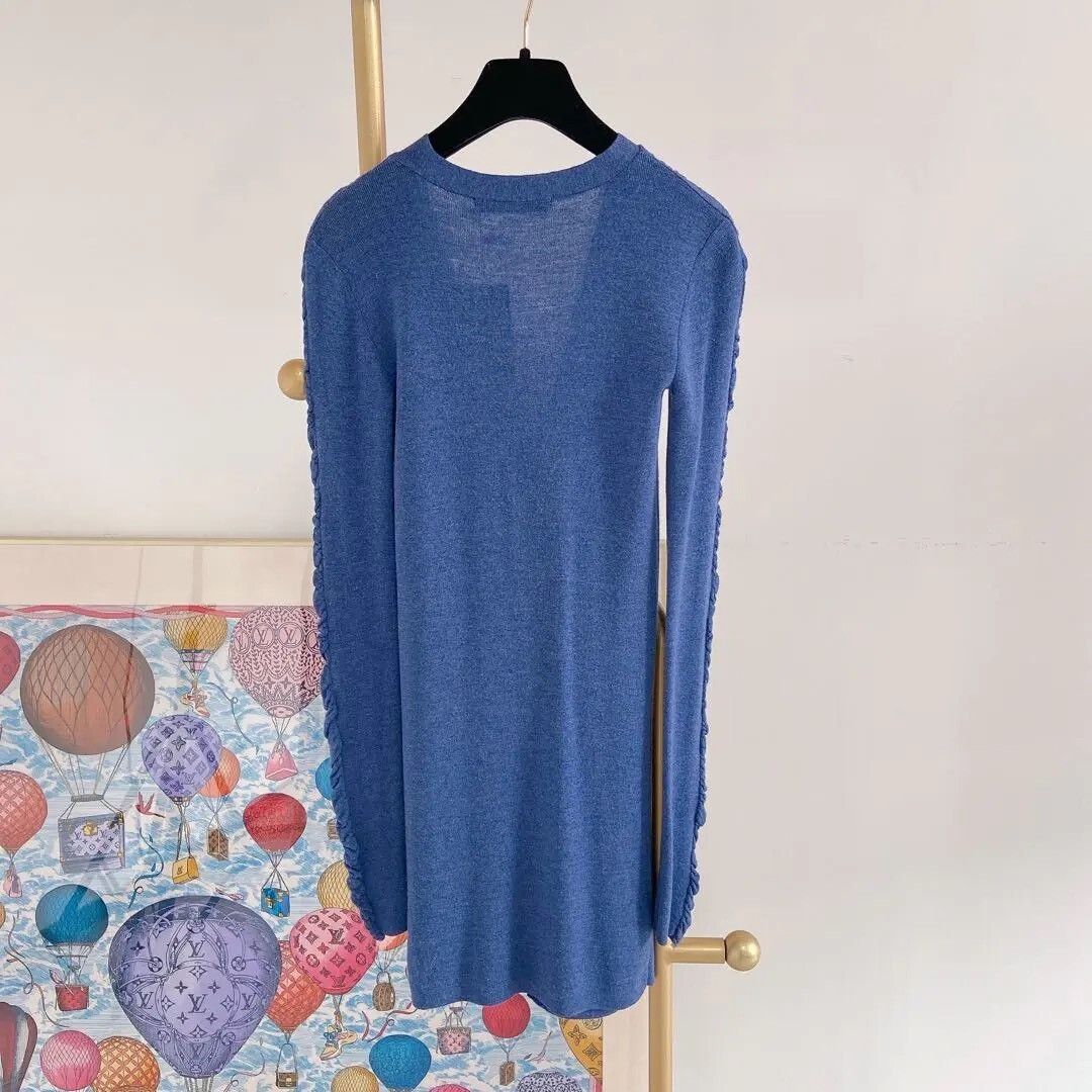 Balenciaga BALENCIAGA Blue Cardigan Size 36 Size XS / US 0-2 / IT 36-38 - 2 Thumbnail