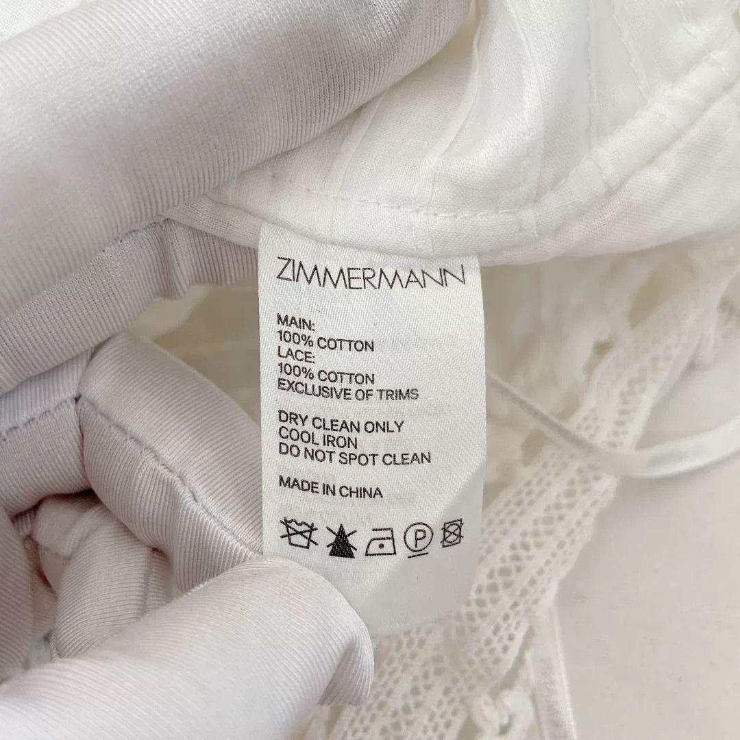 Zimmermann Zimmermann White Lace Panel Top Size XS / US 0-2 / IT 36-38 - 7 Thumbnail