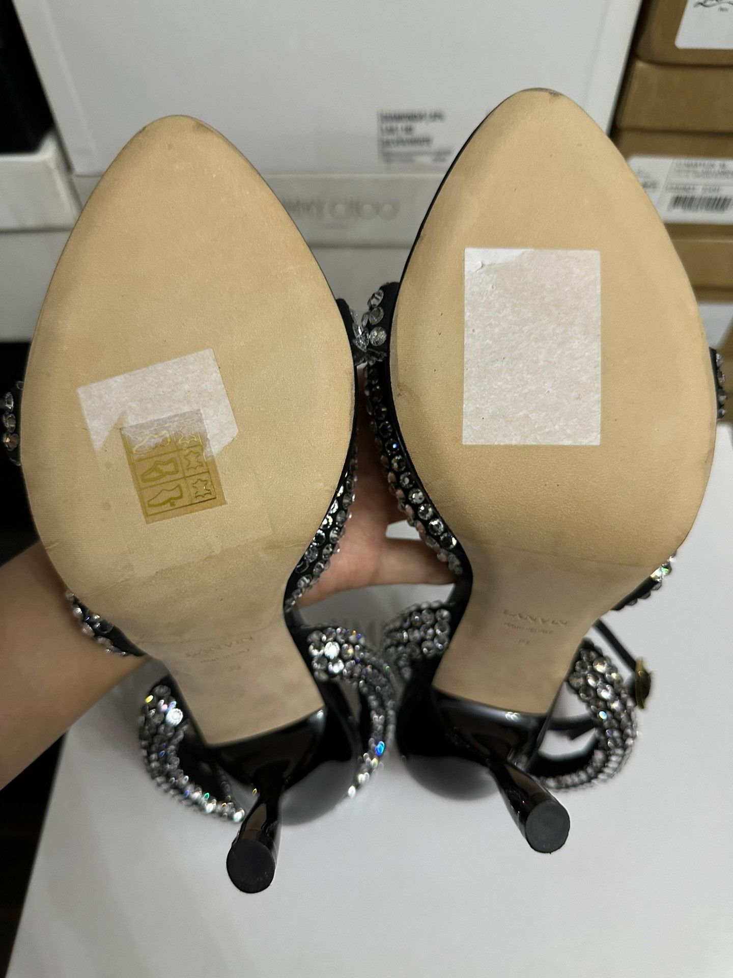 Lanvin LANVIN Crystal High Heels Size US 8 / IT 38 - 6 Thumbnail