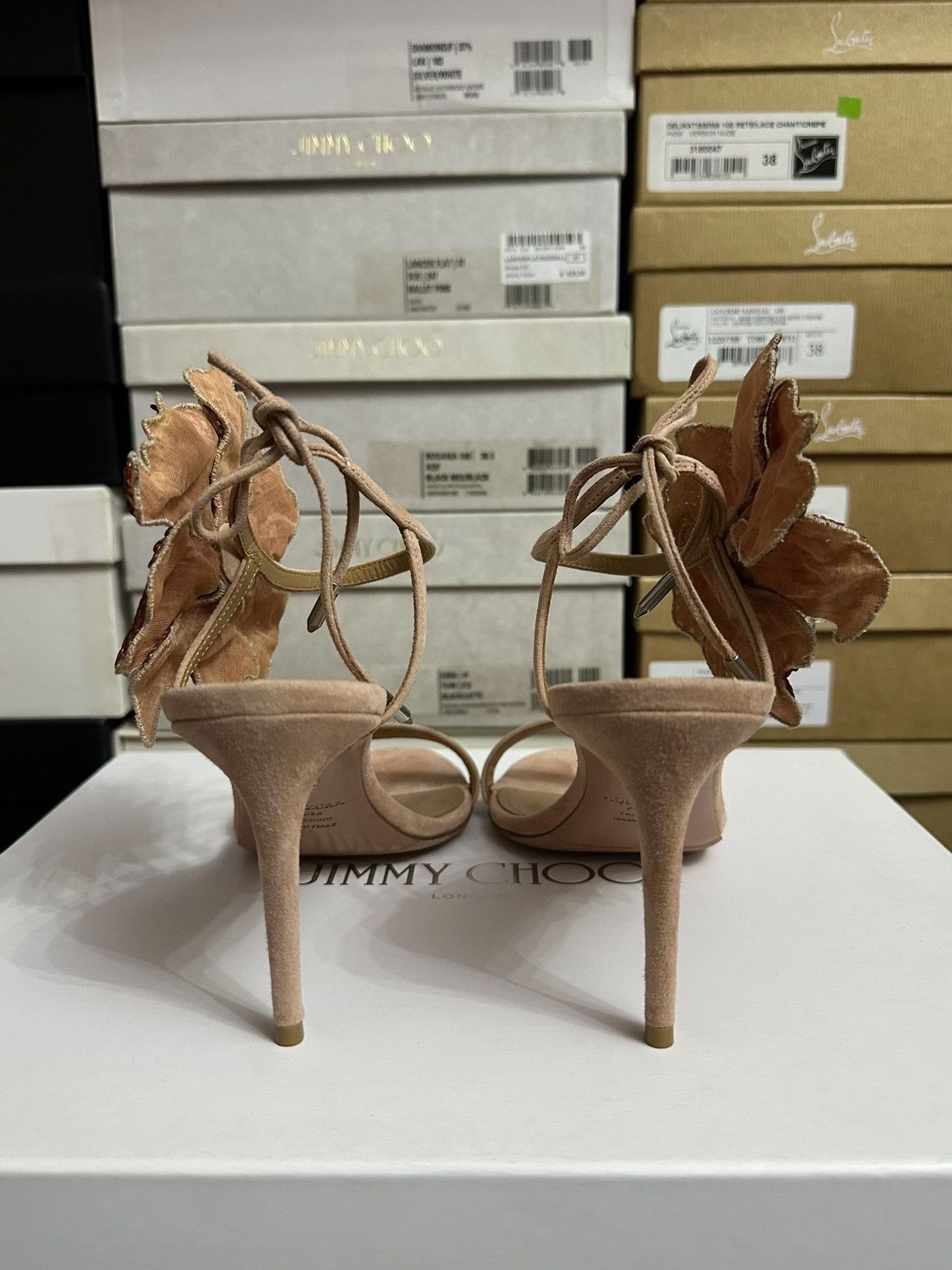 Aquazzura AQUAZZURA Pink Ankle Strap Sandals Size US 8 / IT 38 - 4 Thumbnail