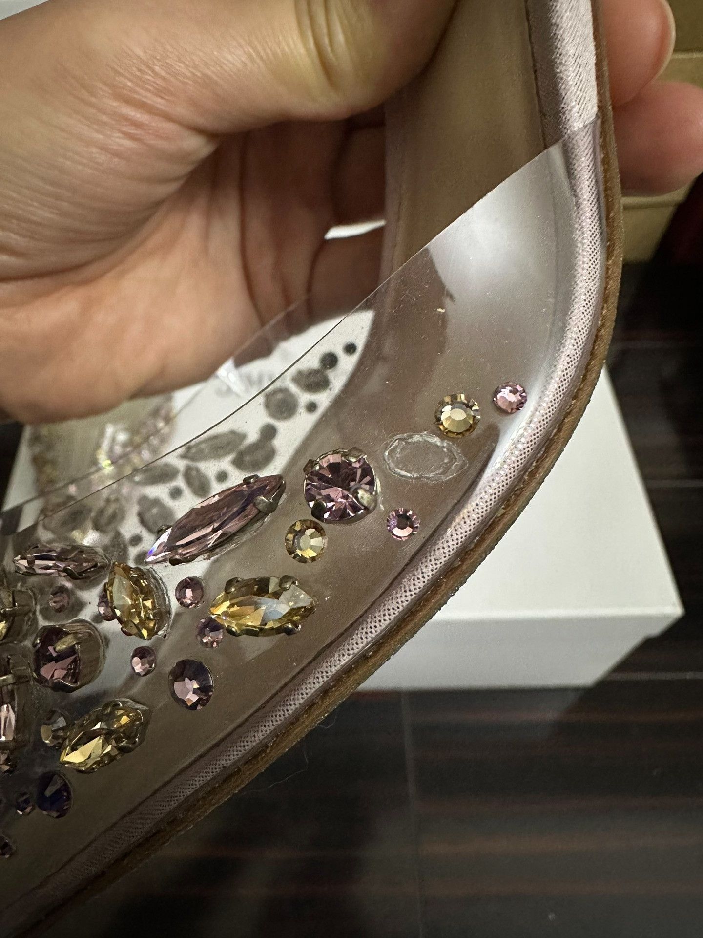 Rene Caovilla Rene Caovilla Pointed Toe Crystal Heels Size US 8 / IT 38 - 3 Thumbnail