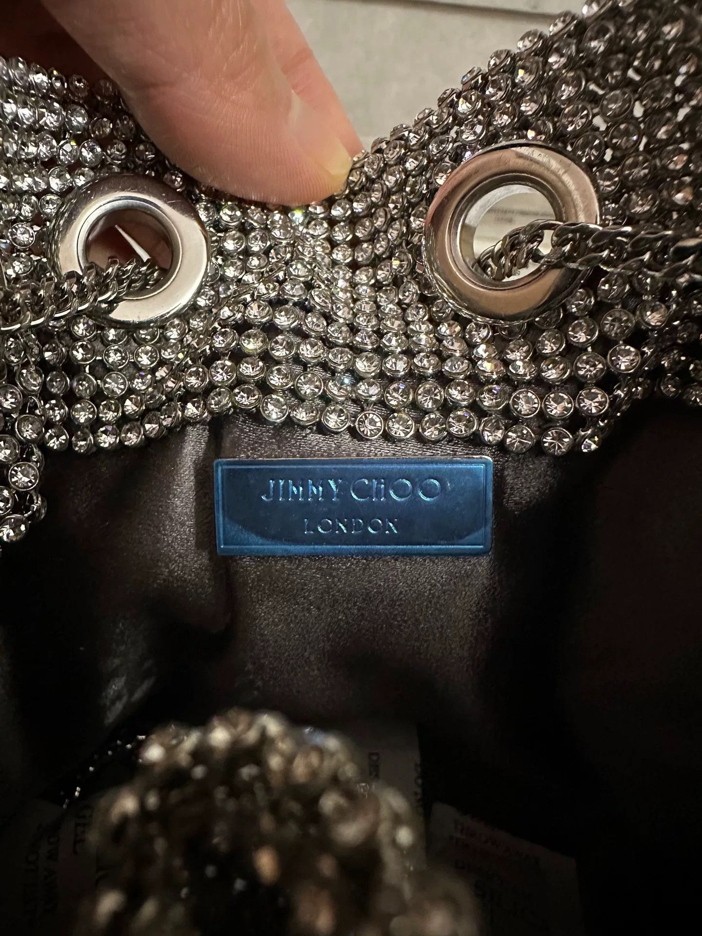 Jimmy Choo Jimmy Choo Silver Crystal Handbag Size ONE SIZE - 6 Thumbnail