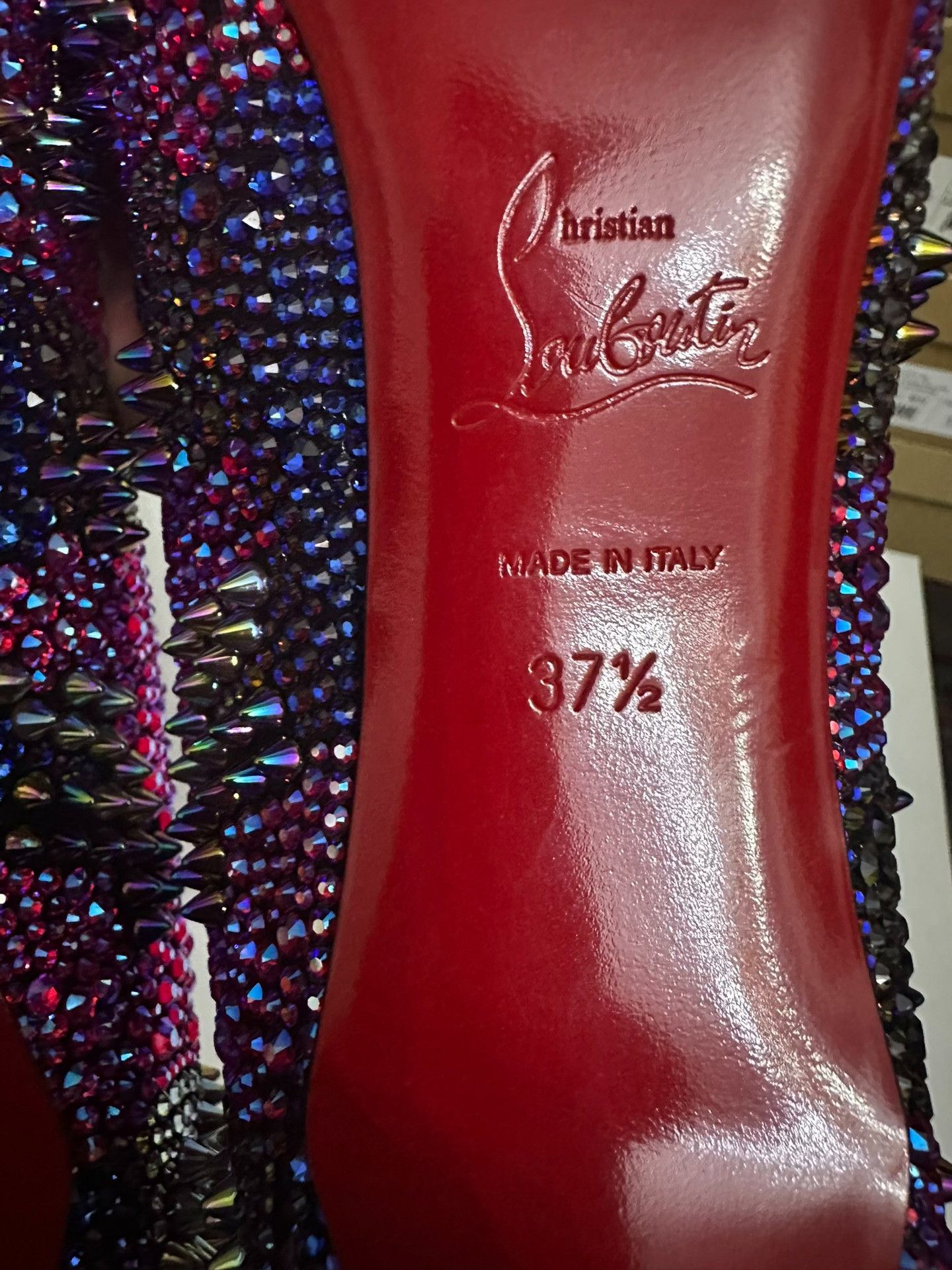 Christian Louboutin Christian Louboutin Crystal Embellished Heels Size US 6.5 / IT 36.5 - 7 Thumbnail
