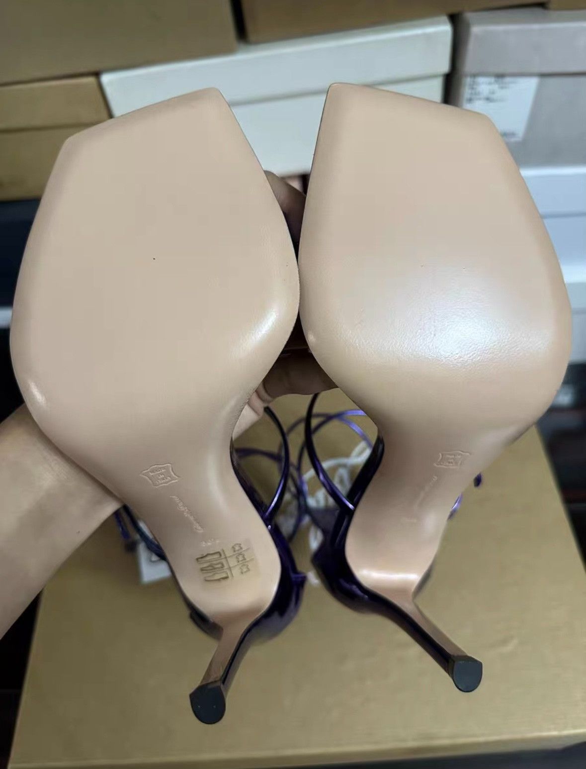 Gianvito Rossi Gianvito Rossi Purple High-Heel Sandals Size US 7 / IT 37 - 7 Thumbnail