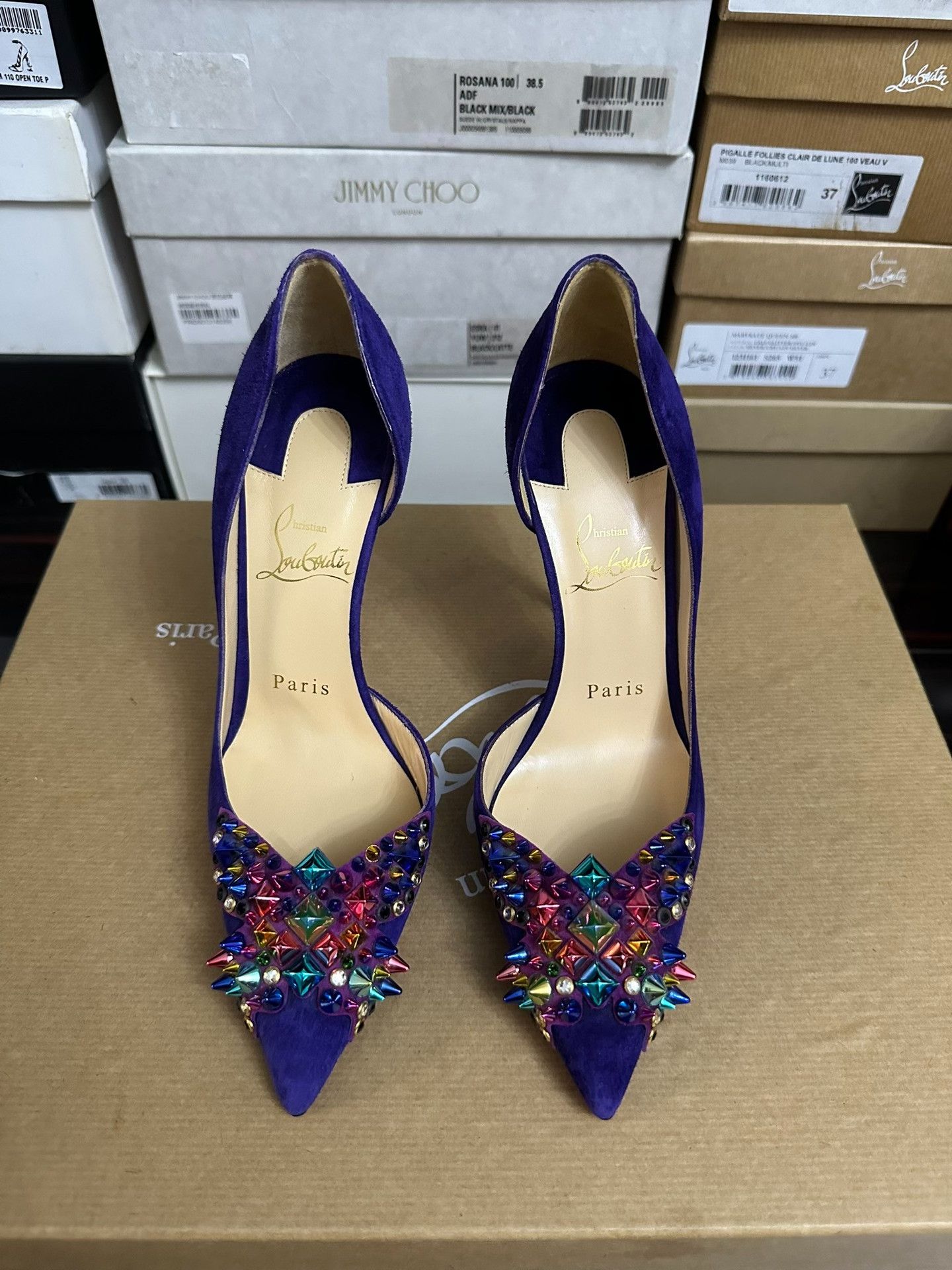 Christian Louboutin Christian Louboutin Color Stud Limited Heels Size US 5 / IT 35 - 2 Thumbnail