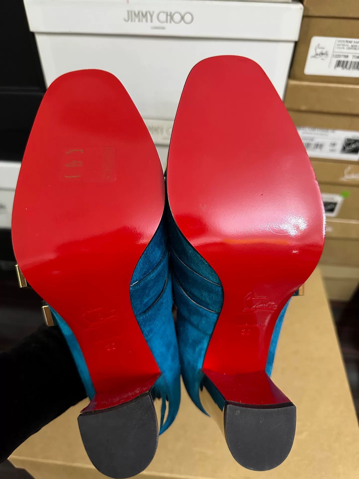 Christian Louboutin Christian Louboutin Blue High Heels Size 38 Size US 7 / IT 37 - 6 Thumbnail