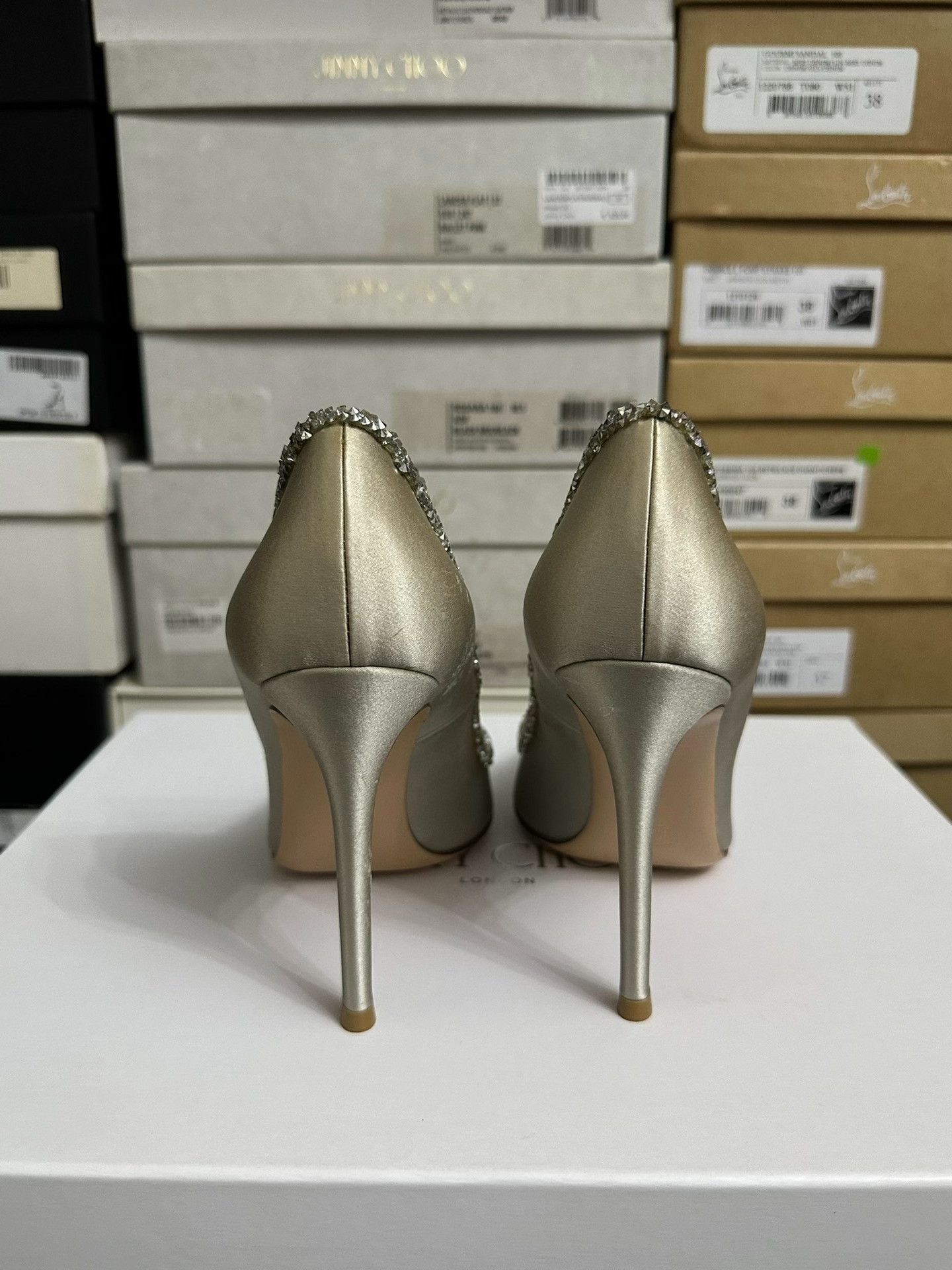 Gianvito Rossi Gianvito Rossi Silk High Heels Size 36 Size US 5 / IT 35 - 3 Thumbnail