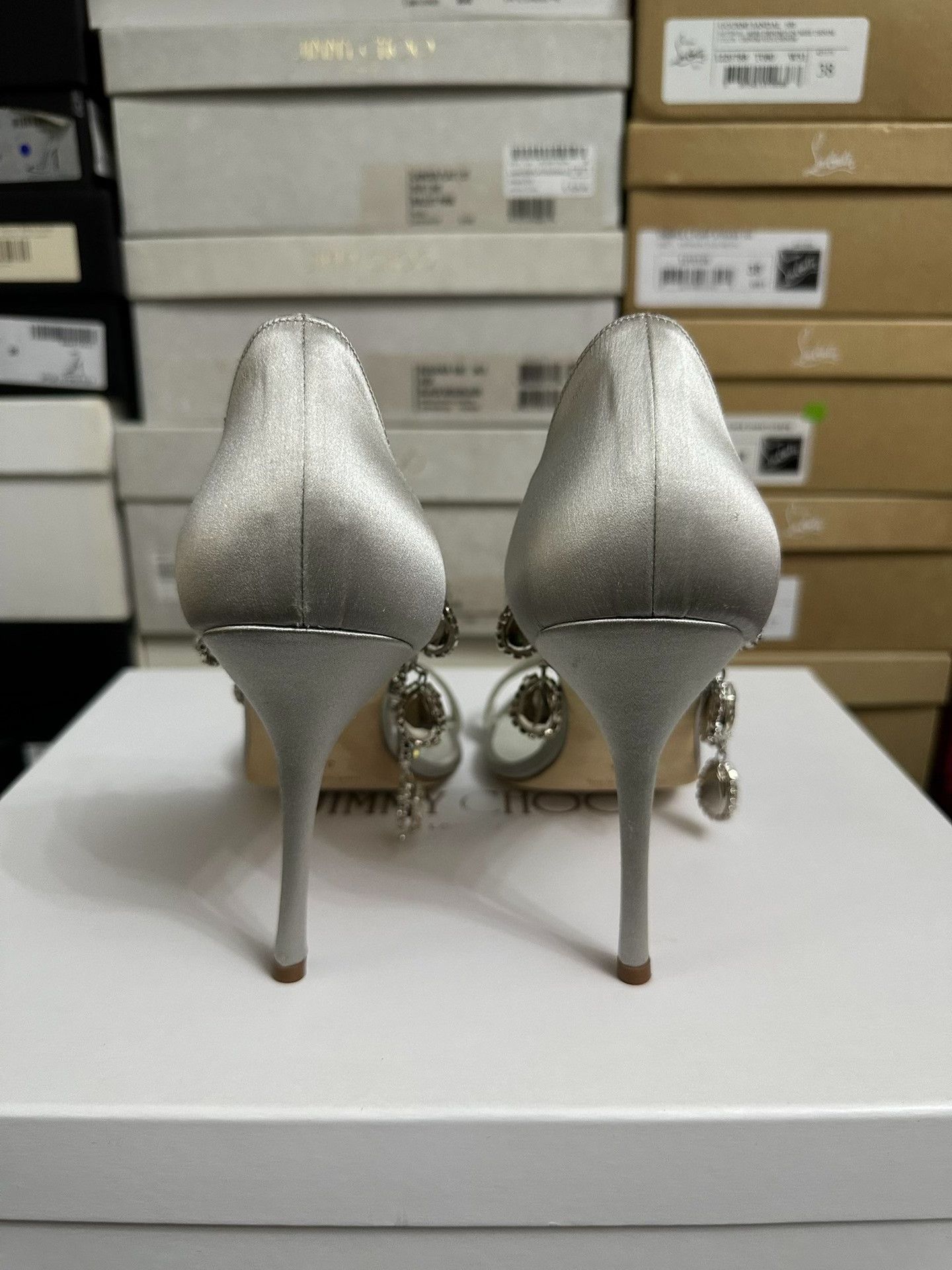 Manolo Blahnik Manolo Blahnik Crystal High Heels Size US 8.5 / IT 38.5 - 4 Thumbnail